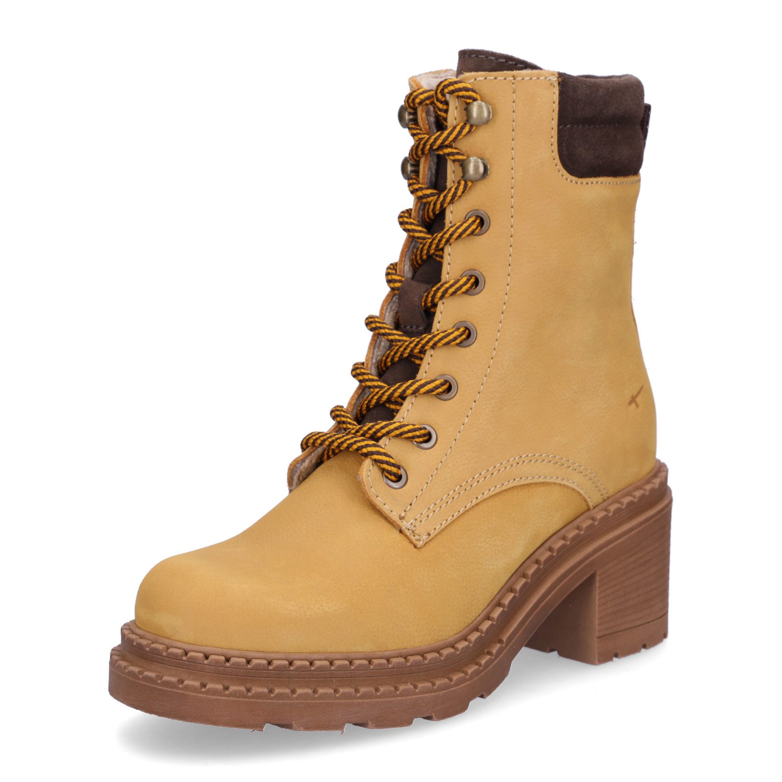 Tamaris Tamaris Damen Schnürstiefelette ocker Чоботиette