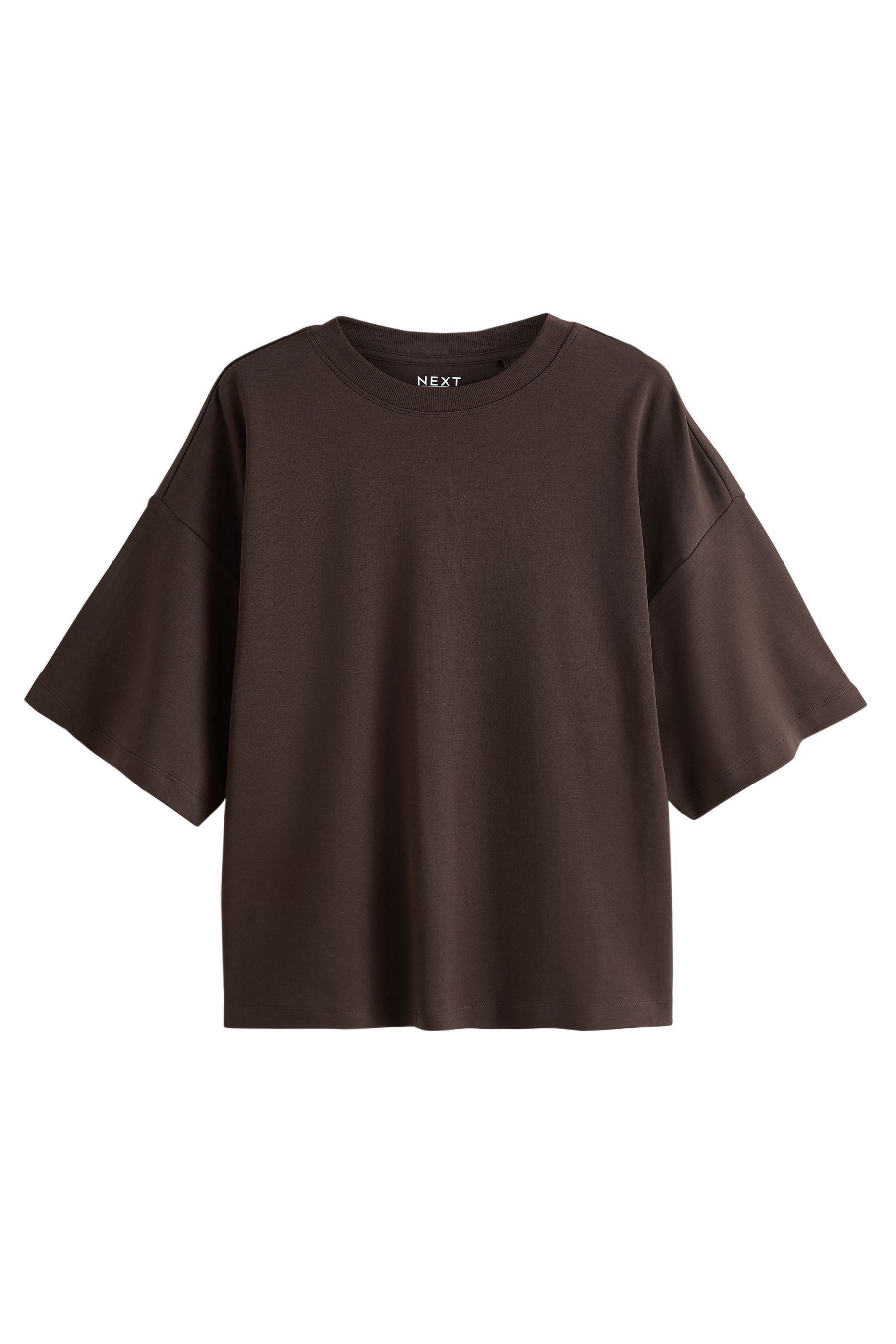 Next T-Shirt Kastiges Oversized Fit T-Shirt aus schwerem Stoff (1-tlg) günstig online kaufen