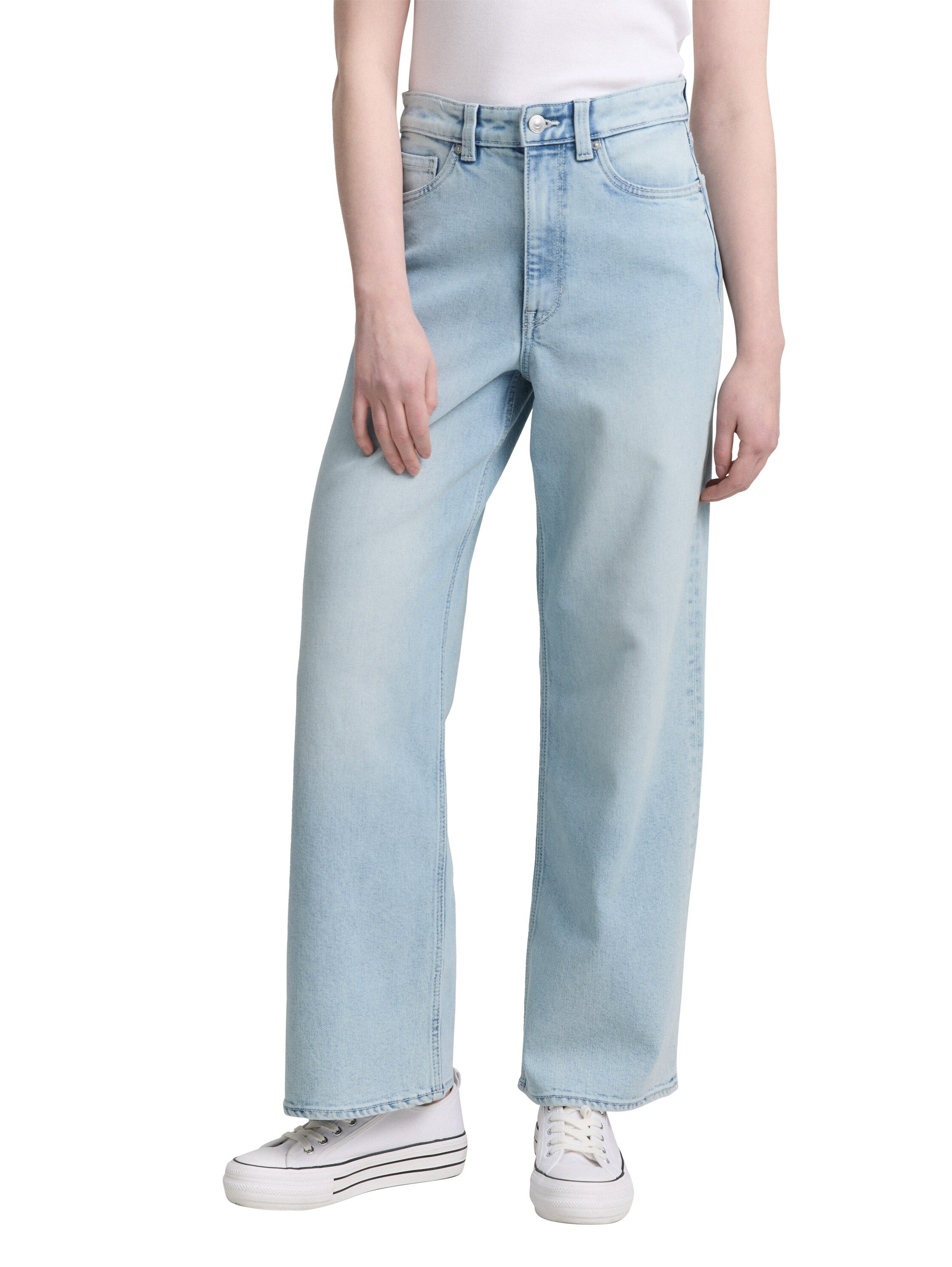 TOM TAILOR Denim Weite Jeans LINOU im Five-Pocket Style günstig online kaufen