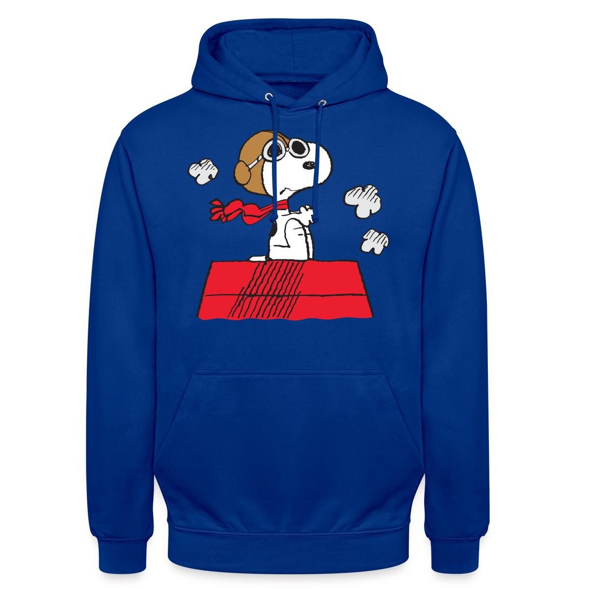 Spreadshirt Hoodie Peanuts Snoopy Pilot Fliegen Unisex Hoodie (1-tlg)