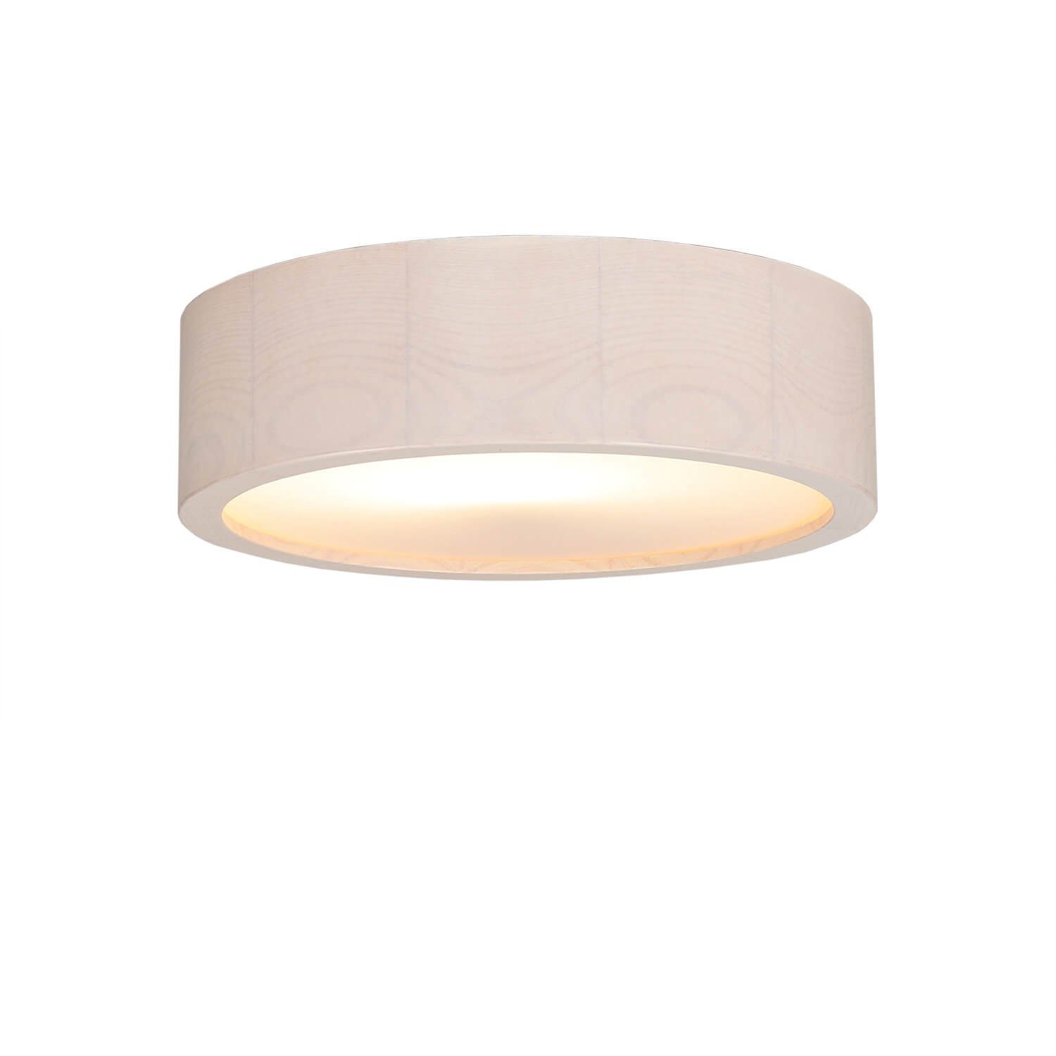 Runde ARBARO, Holz helles Licht-Erlebnisse Deckenlampe Leuchtmittel, Wohnzimmer ohne Deckenleuchte wohnlich Flur Glas
