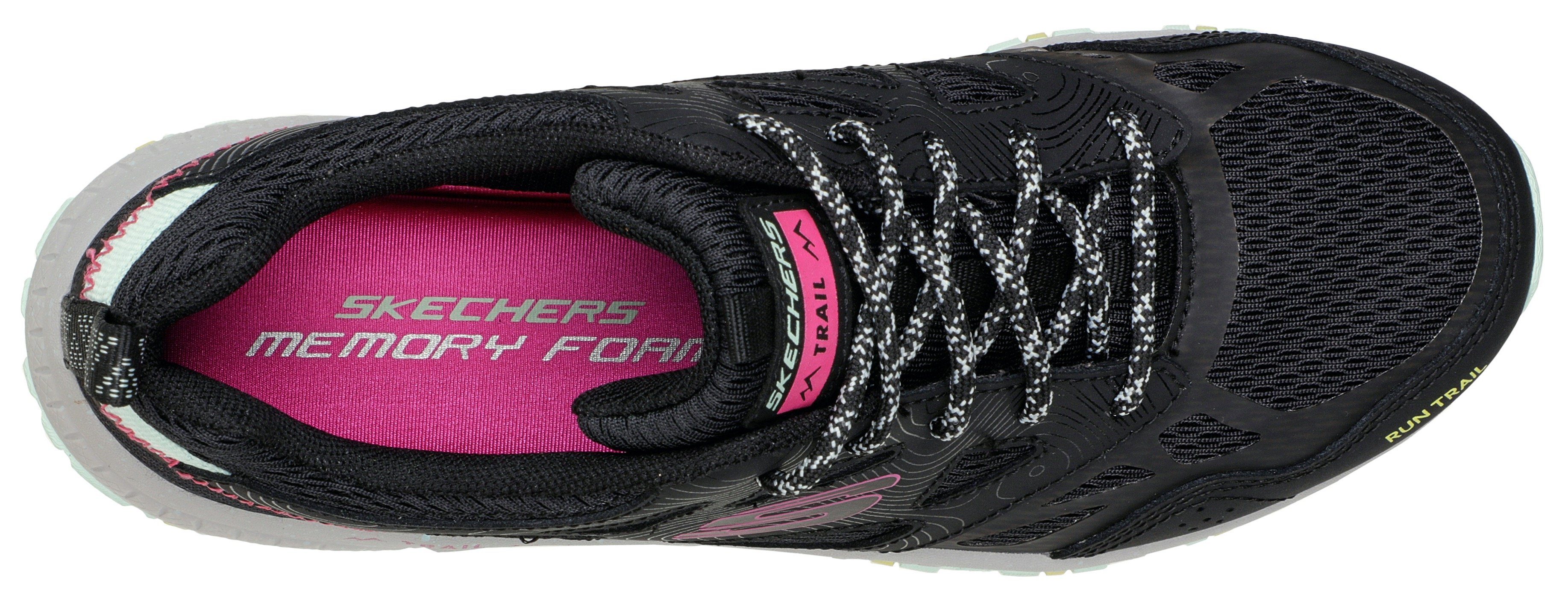Skechers HILLCREST Sneaker schwarz-kombiniert im Materialmix PURE ESCAPADE