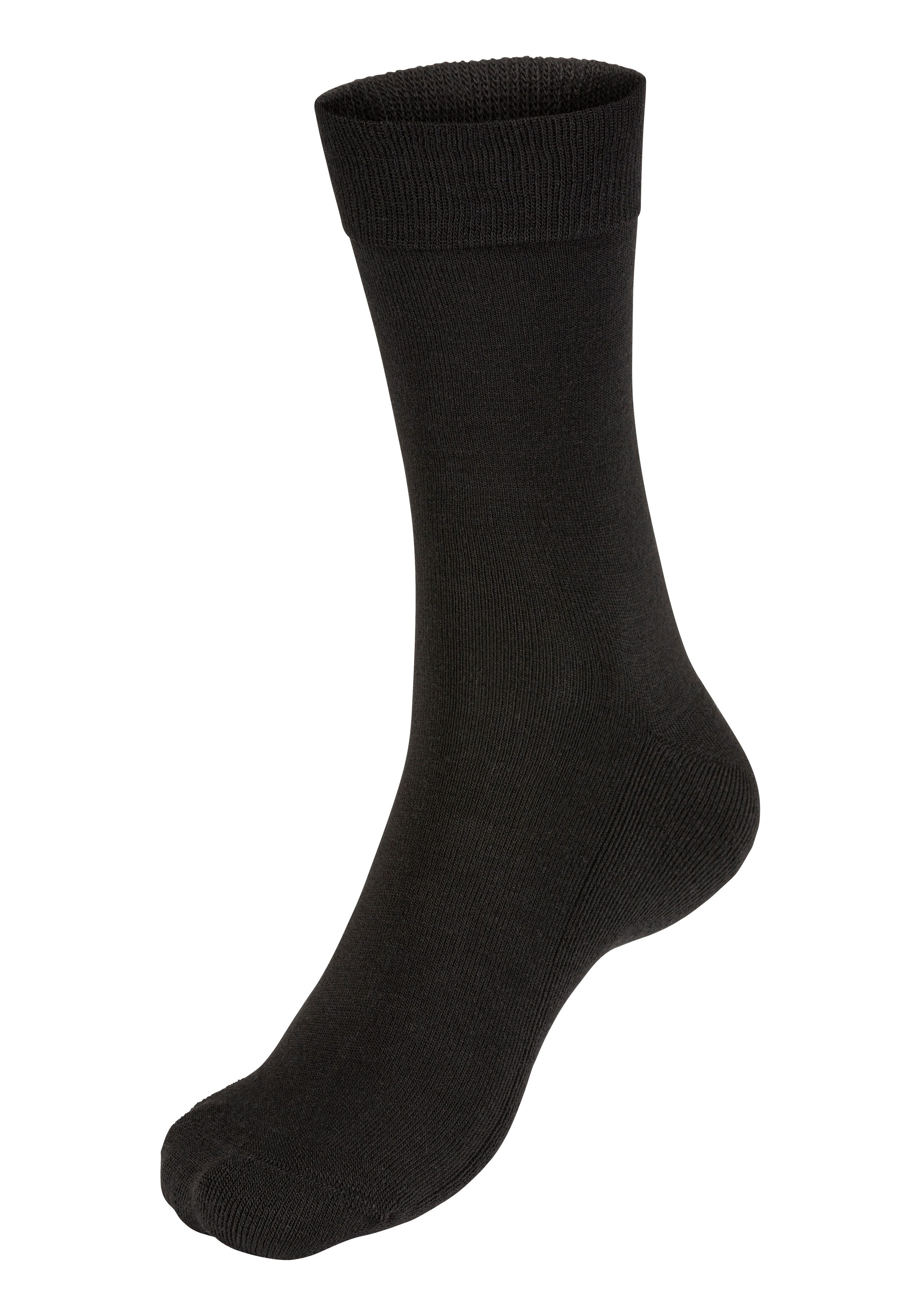 Apollo Basicsocken (3er Pack) Unisex mit Stickerei und weichen Merinowoll-Anteil – Bild 3 von 5
