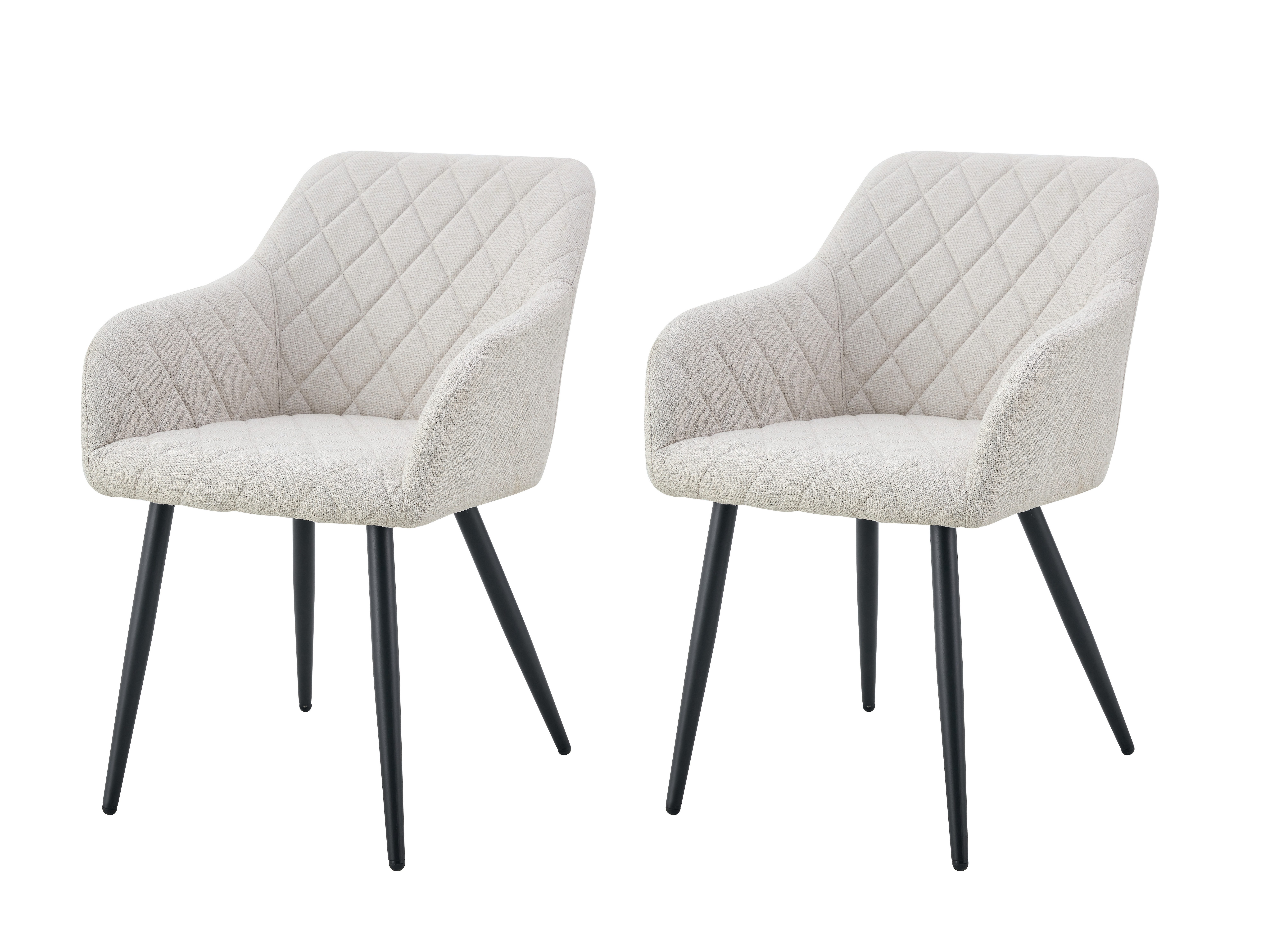 furnling Polsterstuhl Leora (2er Set), Esszimmerstühle aus Webstoff, ideal für das Esszimmer, Höhe 83 cm