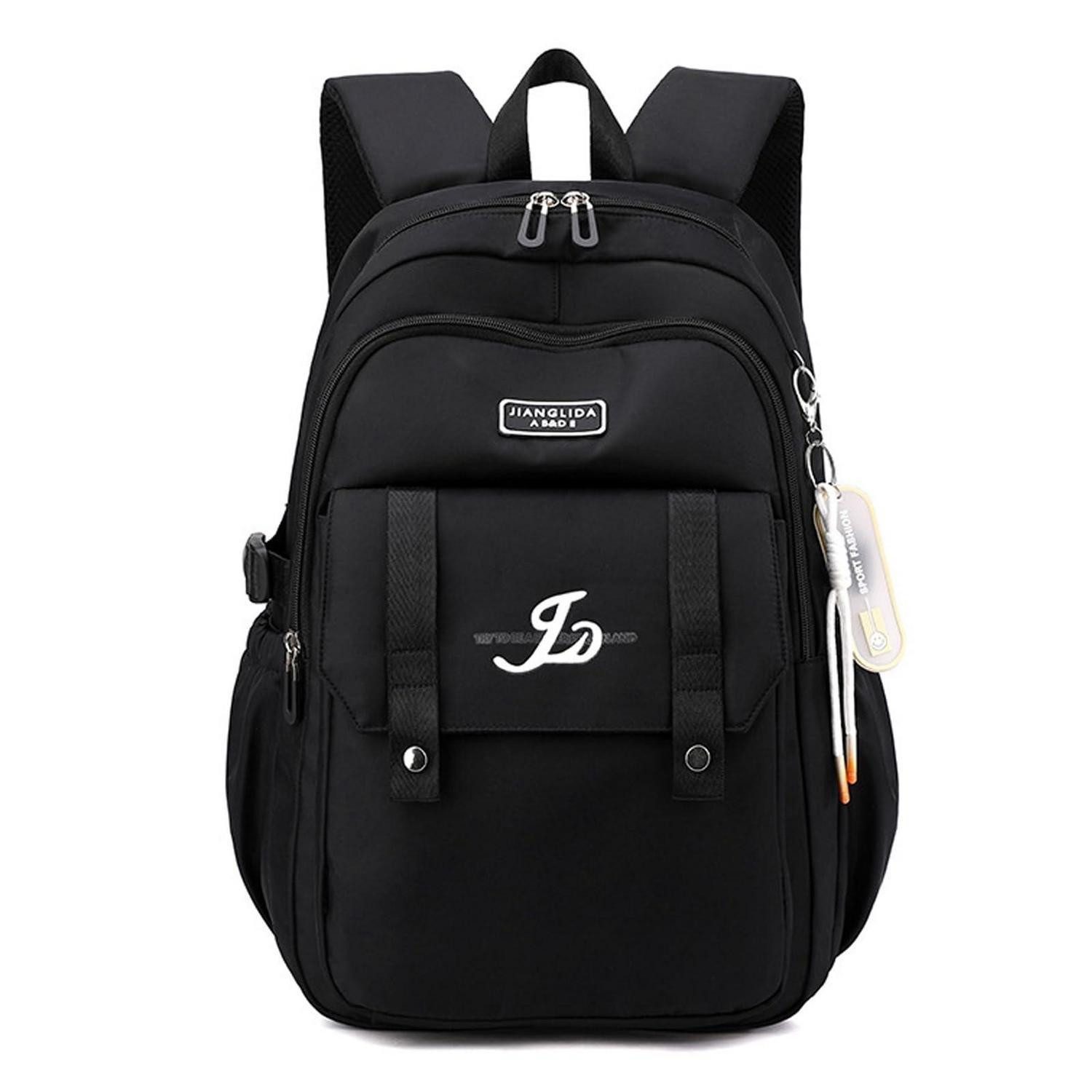 LuxusKollektion Schulranzen Kinderrucksack Schulranzen Mädchen Junge Schwarz