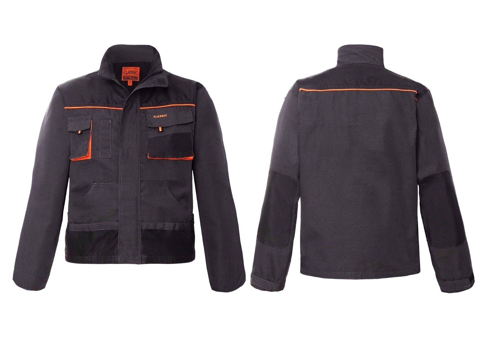 Arbeitsjacke Arbeitsjacke Sicherheitsjacke Schutzjacke Arbeitsschutz Classic Grau