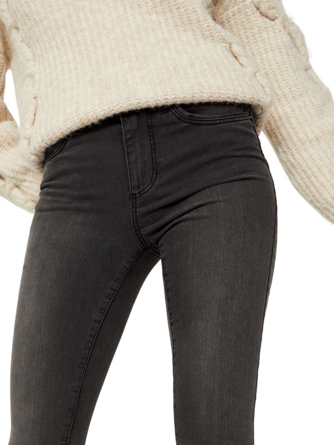 Vero Moda Stretch mit Skinny-fit-Jeans PIPING VMTANYA JEANS S VI207 Jeanshose MR