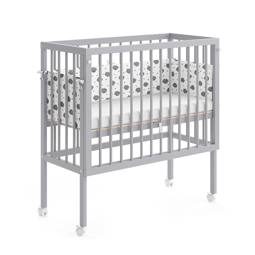 VitaliSpa® Beistellbett Sophie, Grau, 40 x günstig online kaufen