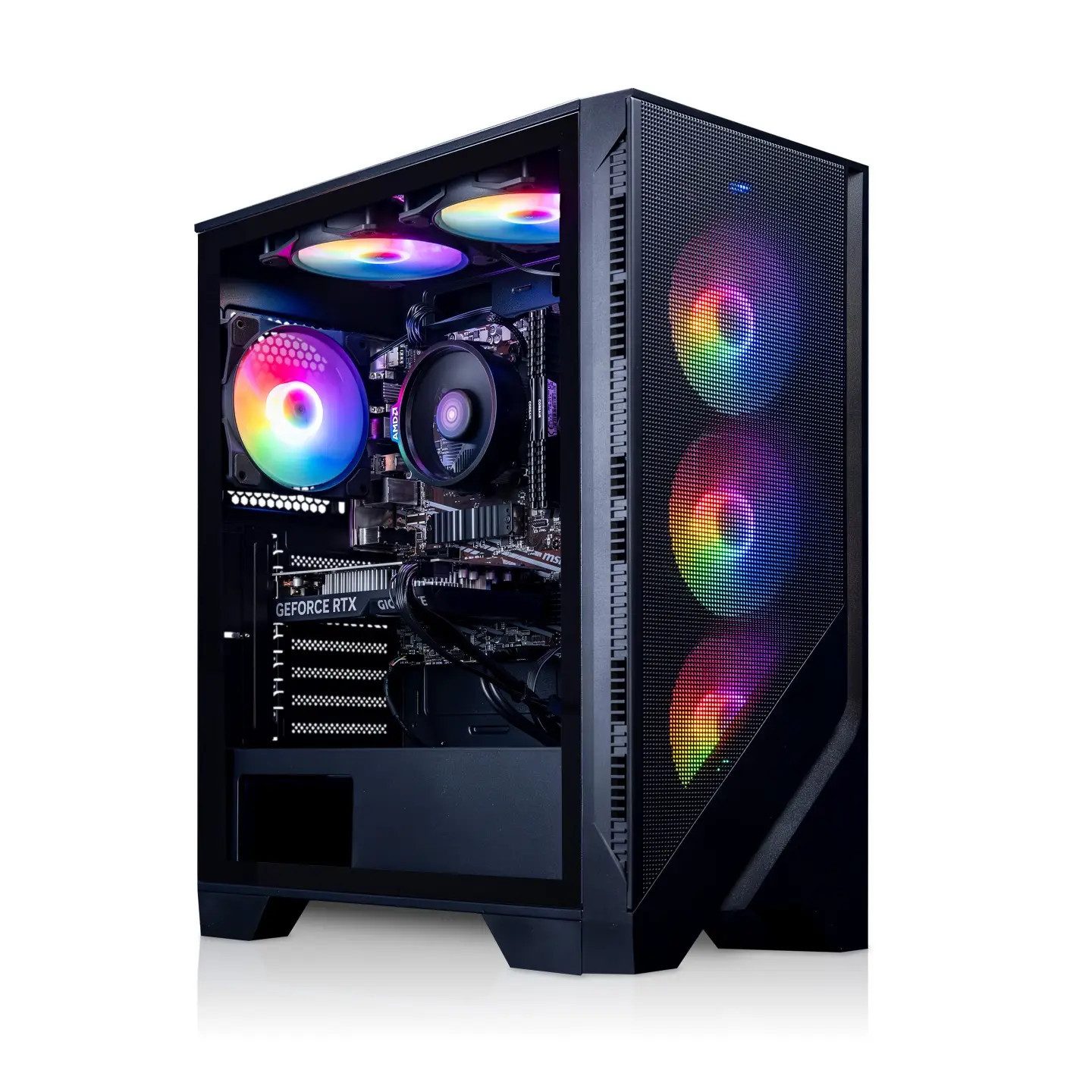 Meinpc AMD Ryzen 7 RGB Gaming-PC (AMD Ryzen 7 5700G, Radeon Vega 8, 32 GB RAM, 500 GB SSD, AMD, Gaming, Gamer, RGB)
