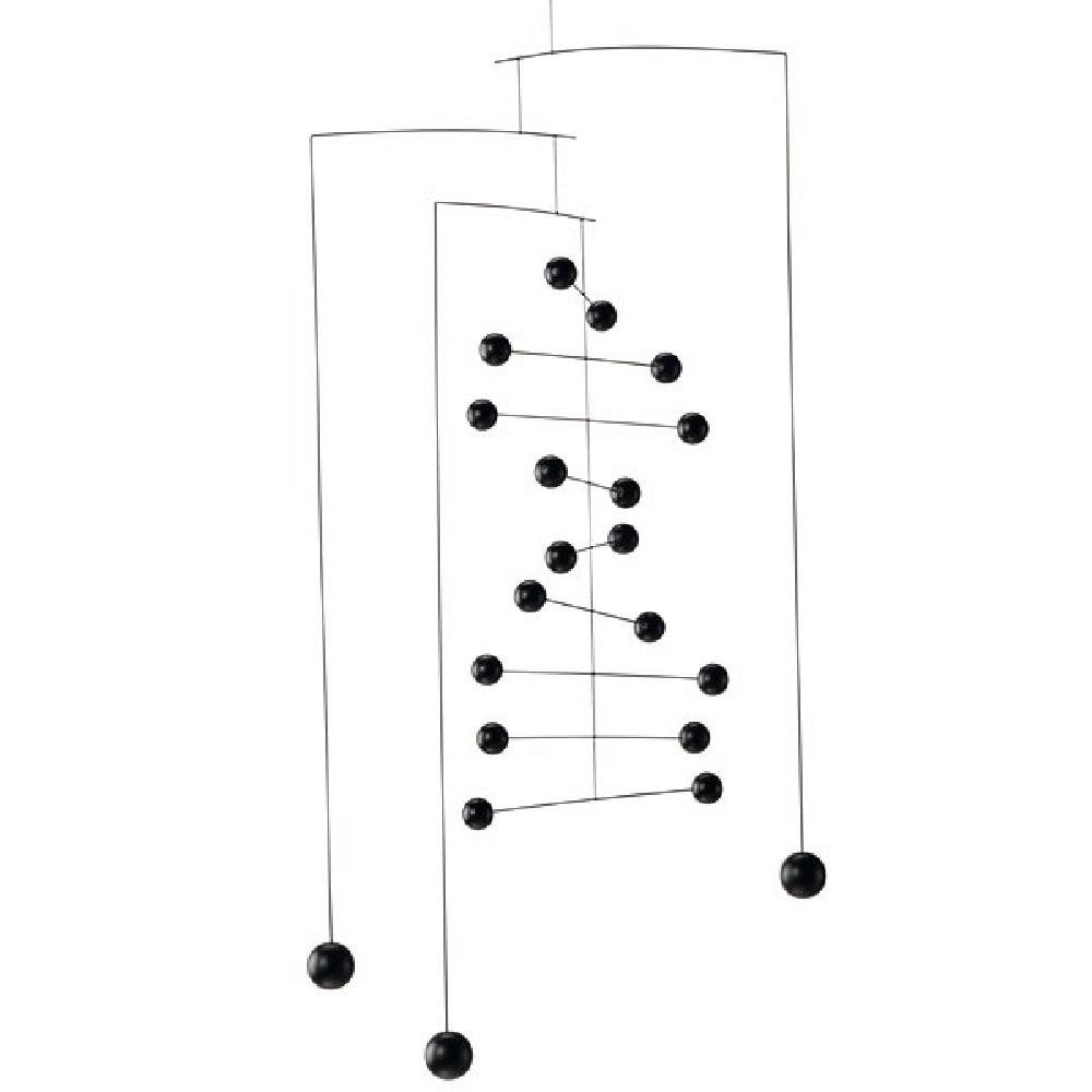 Flensted Mobiles Skulptur Mobile Kontrapunkt Schwarz