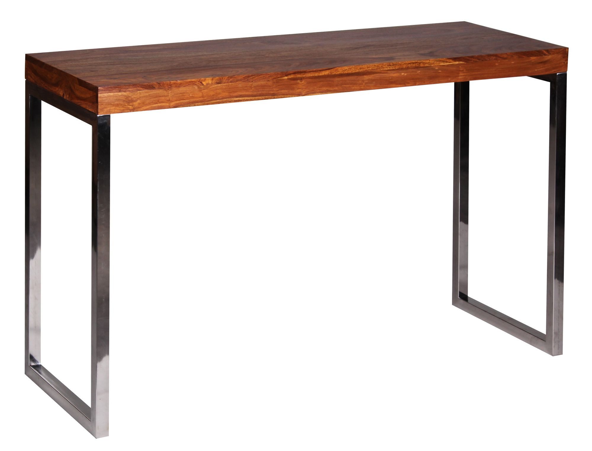 FINEBUY Konsolentisch SuVa1472_1 (Massivholz Chrom, 120x45x77 günstig online kaufen