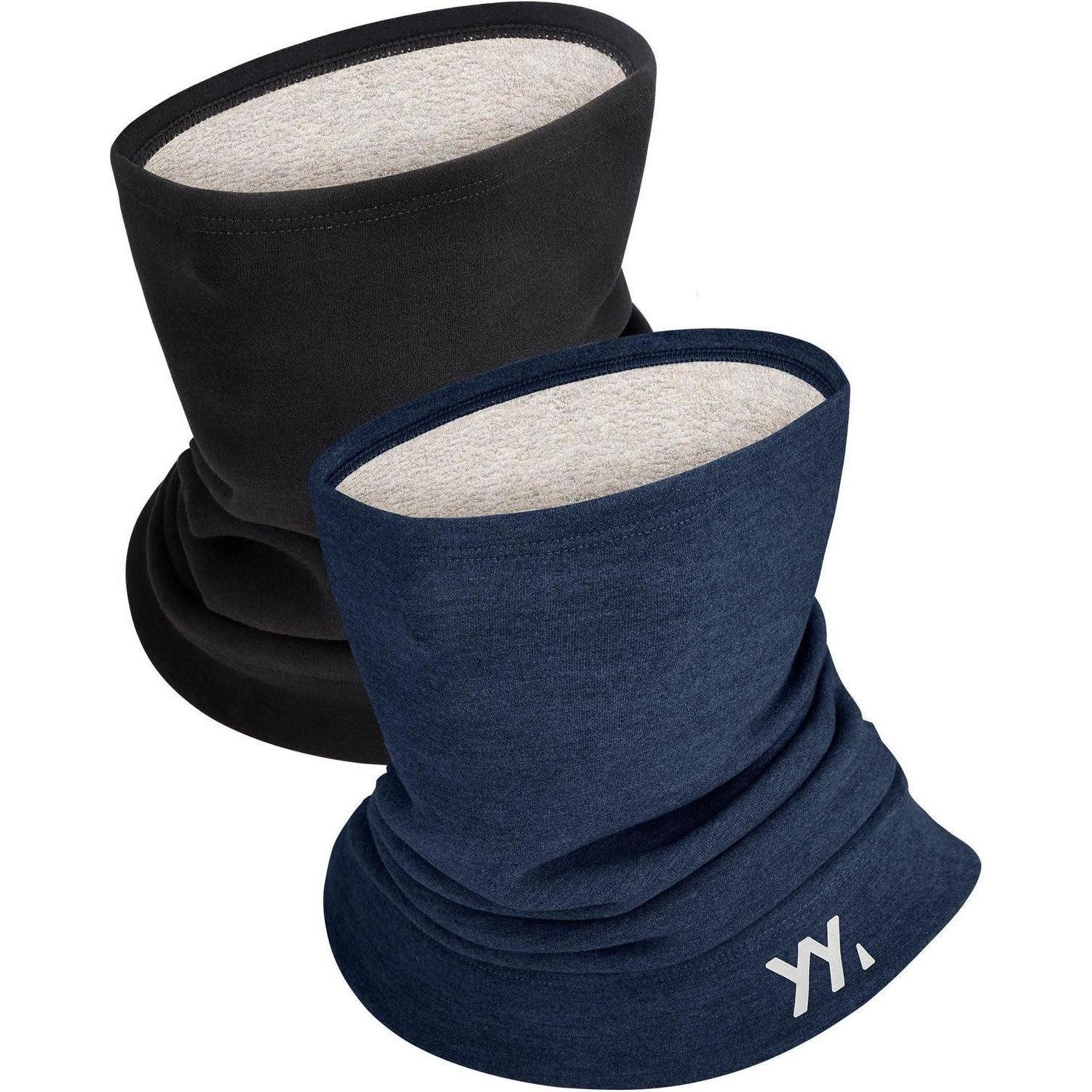 LuxusKollektion Loop Schlauchschal Thermo Modal Loop Damen Herren Schwarz & Dunkelblau