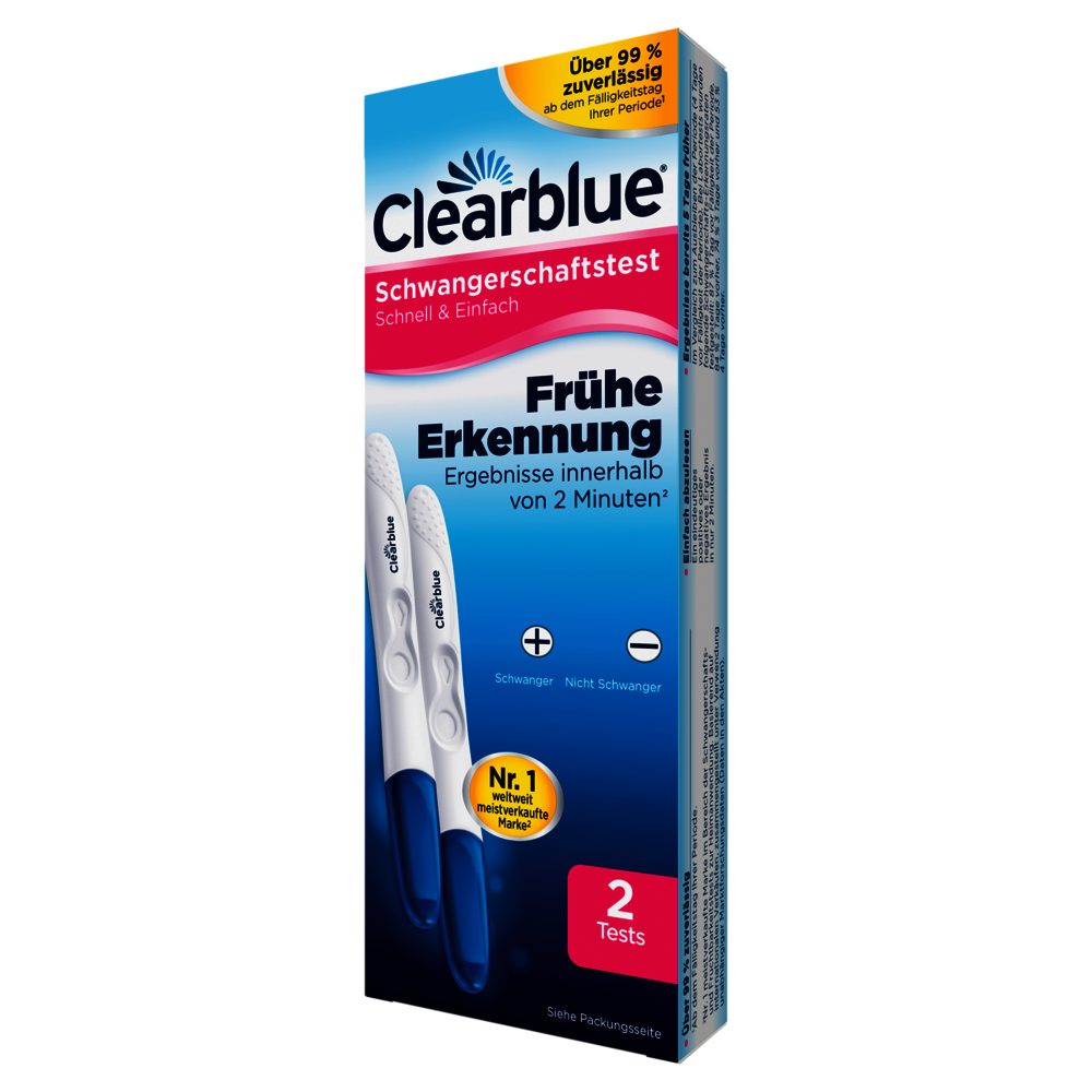 Clearblue Schwangerschaftstest Frühe Erkennung - 2er Pack