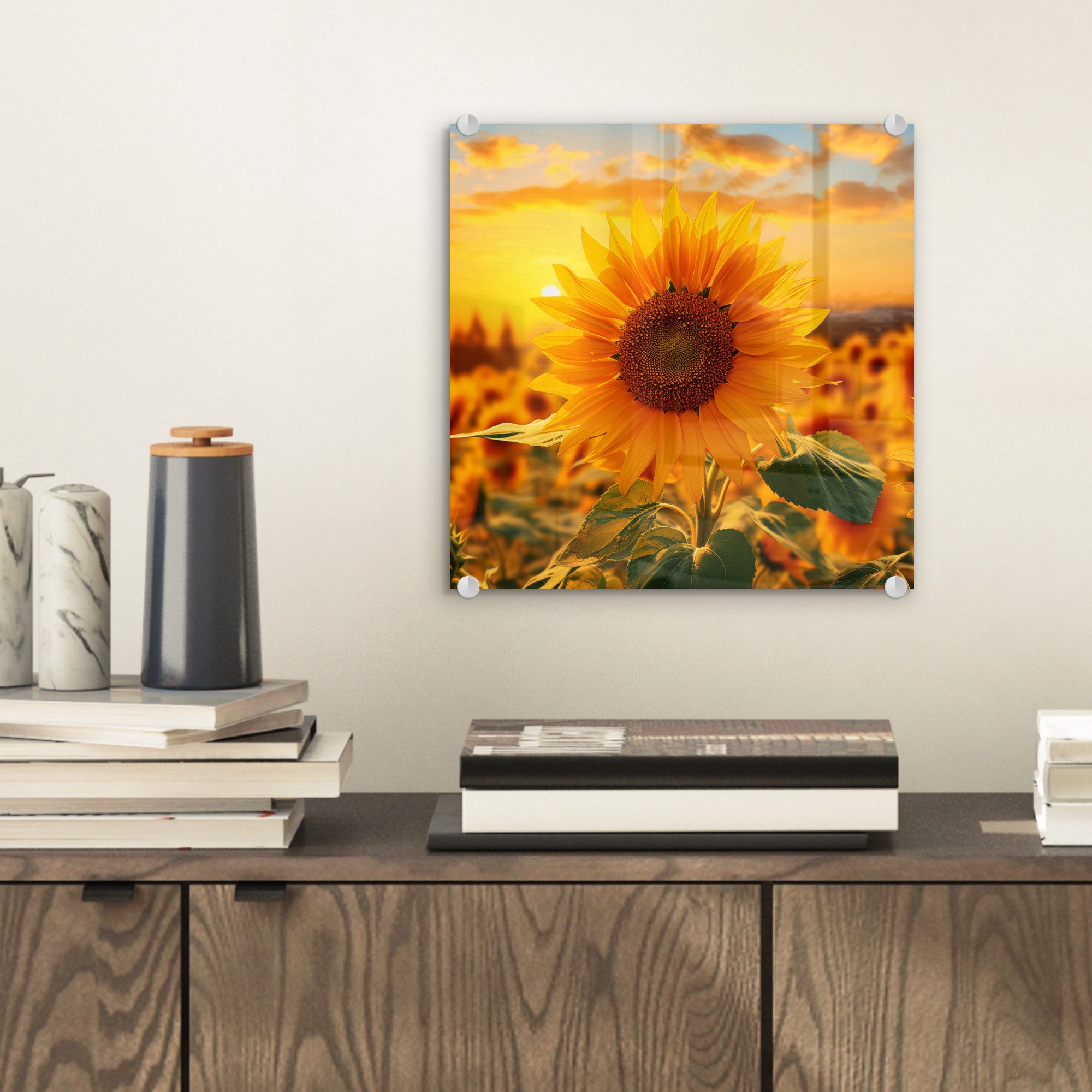 MuchoWow Acrylglasbild Sonnenblume - Blumen - günstig online kaufen