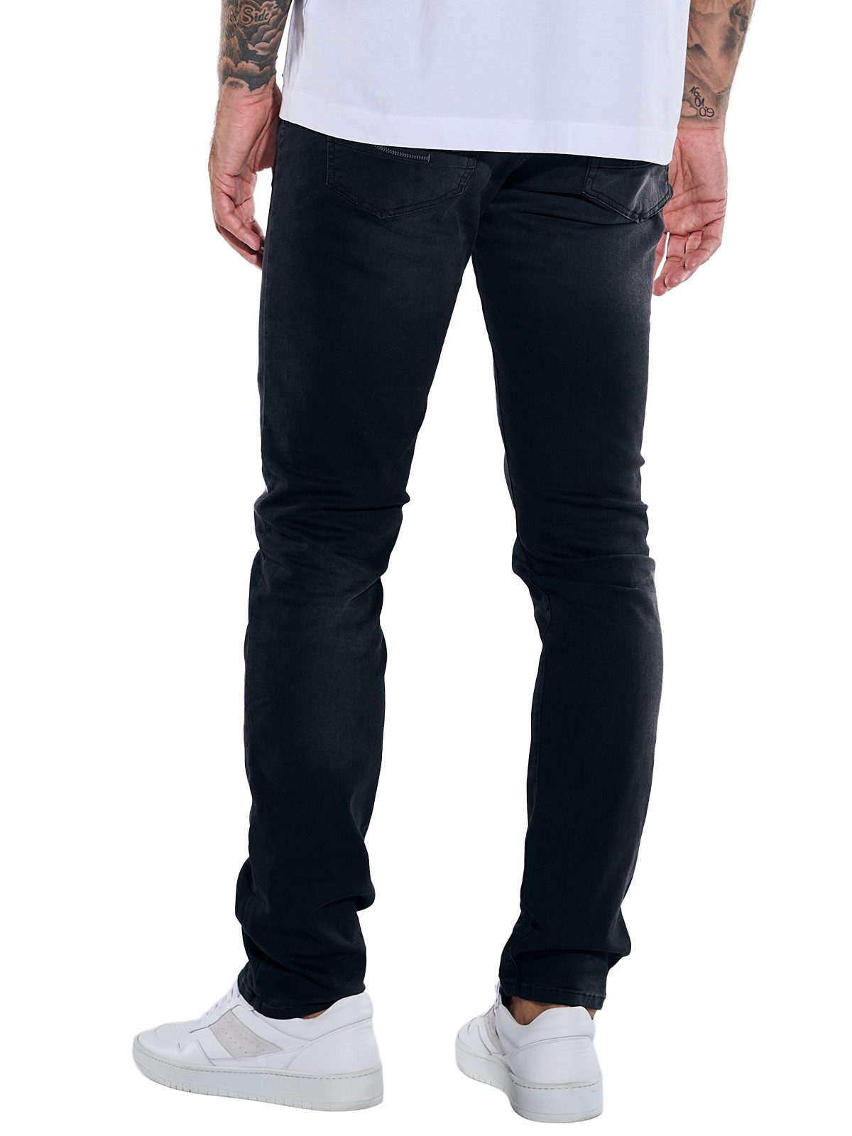 emilio adani Stretch-Jeans Herren Super-Stretch-Jeans slim fit, Anthrazit