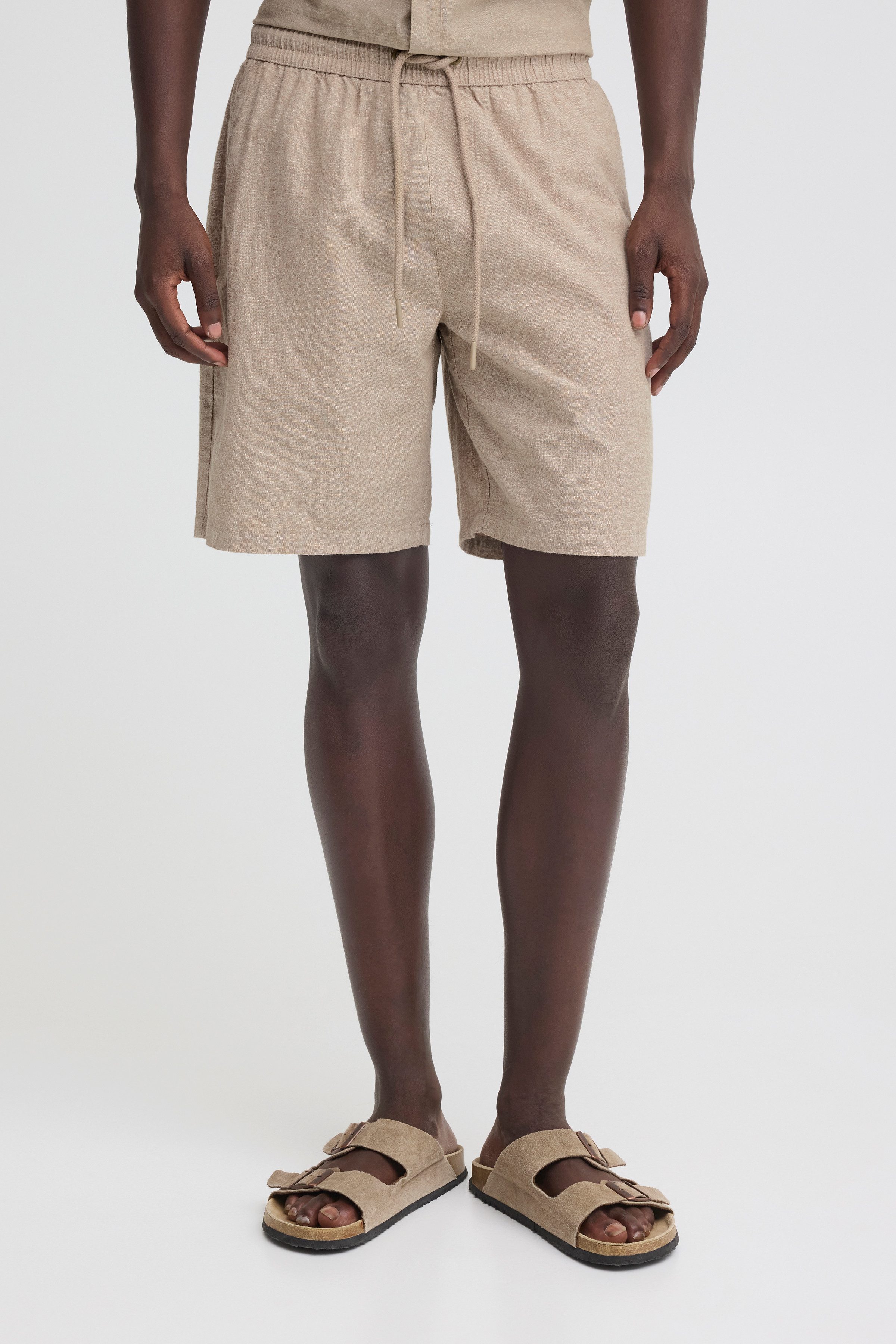 Blend Bermudas BHABAN LIN SHORTS PP NOOS in sommerlicher Leinen-Optik
