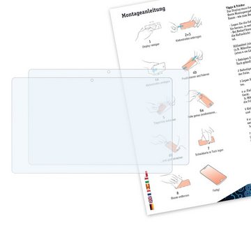 Bruni Schutzfolie Glasklare Displayschutzfolie für Archos 101 Magnus, (2 Folien), praktisch unsichtbar