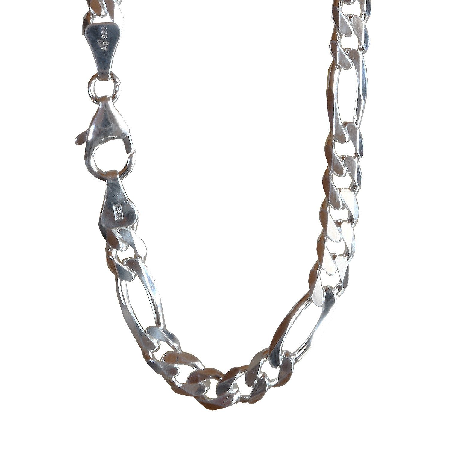 HOPLO Silberkette Silberkette Figarokette Länge 60cm günstig online kaufen
