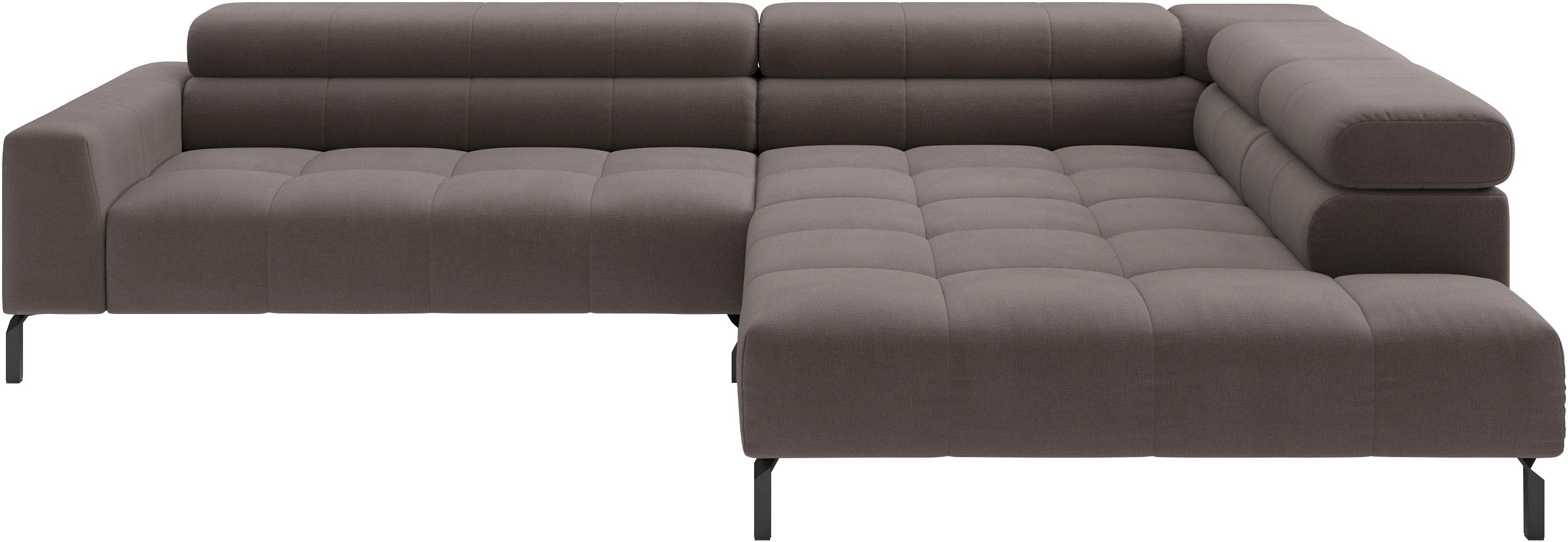 Ecksofa Claya, 311 cm breit, L-Form, inkl. Kopfteilverstellung