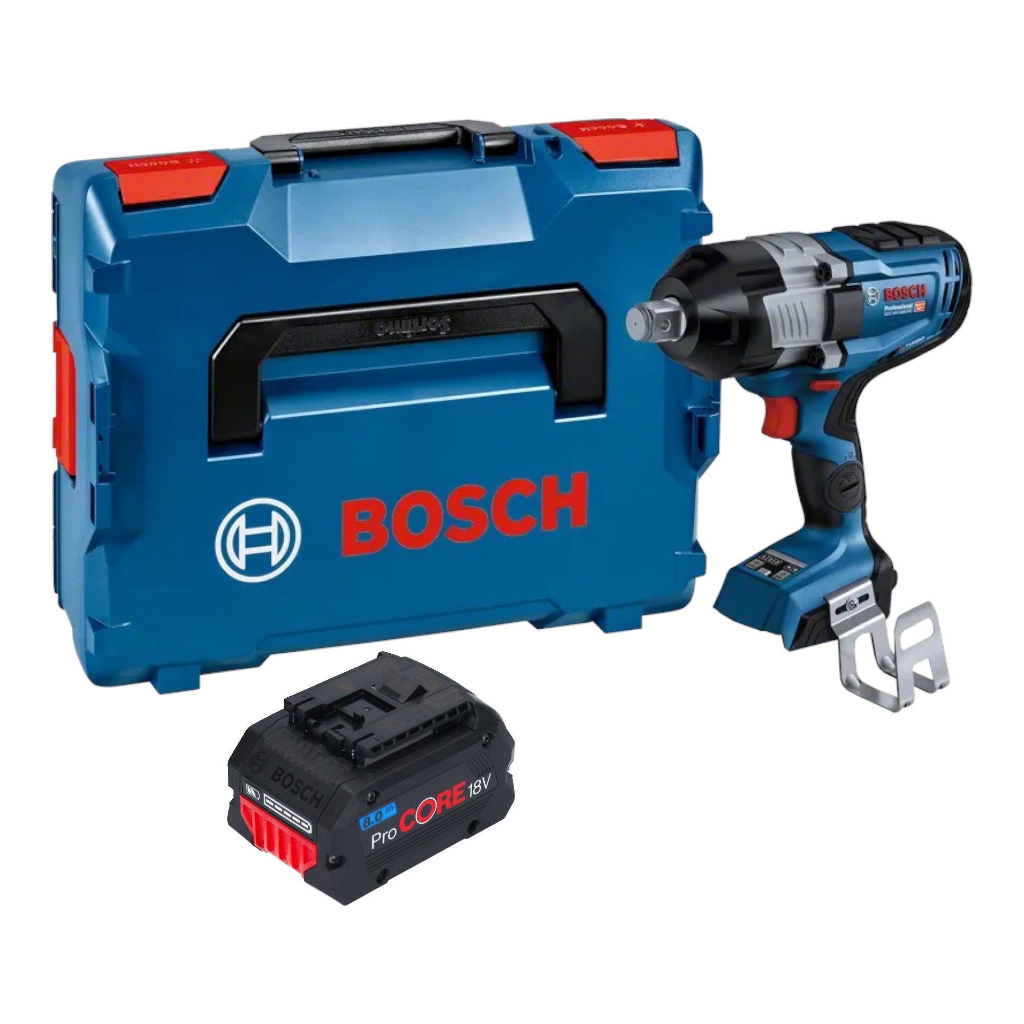 Bosch Professional Akku-Schlagschrauber GDS 18V-1600 HC 18 V 1600 Nm 3/4'' + 1x ProCORE Akku 8,0 Ah + L-Boxx