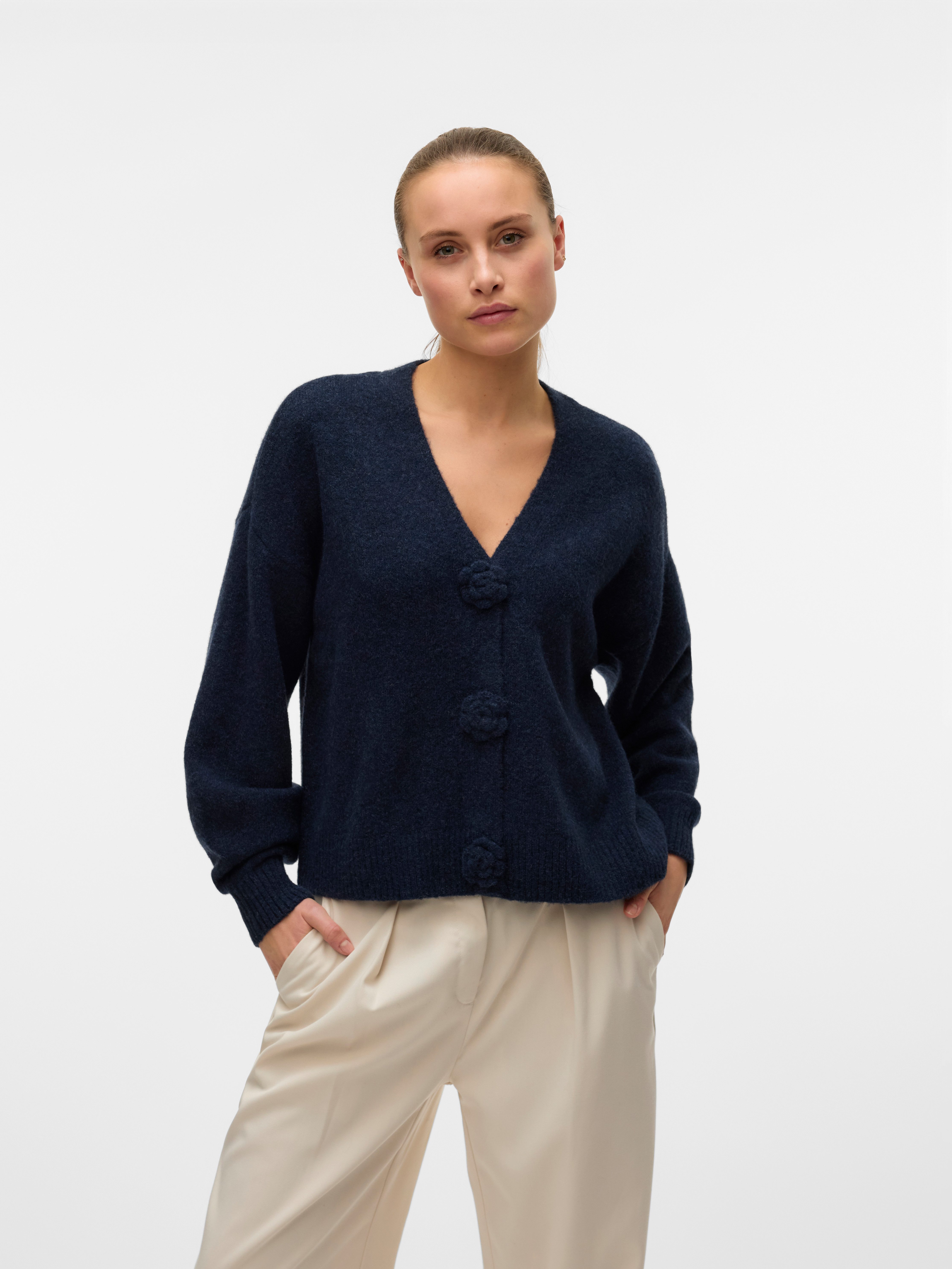 Strickjacke VMCECILY LS V-NECK CARDIGAN GA