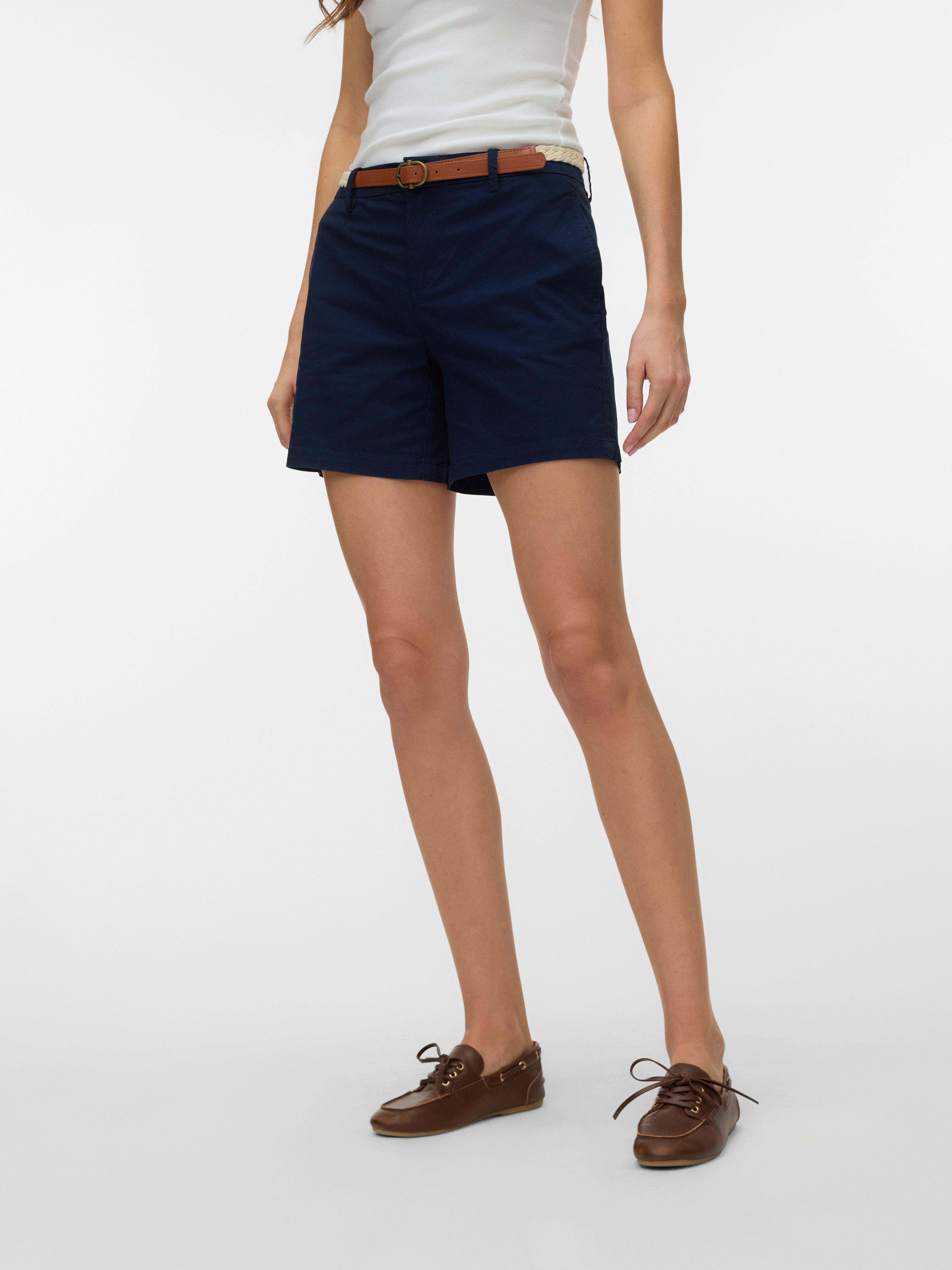 Vero Moda Chinoshorts VMFIEBY MW TAPERED CHINO SHORT SHORTS Baumwollmischung
