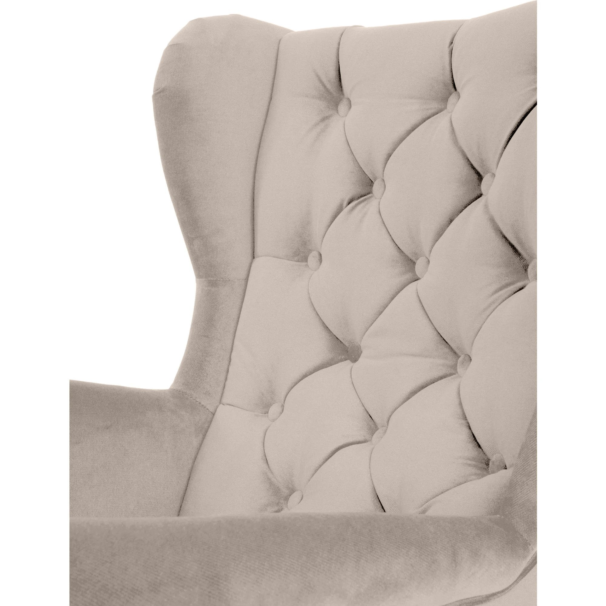 Beautysofa Ohrensessel Sessel FALCO Chesterfield Wohnzimmersessel Fernsehsessel – Bild 3 von 5