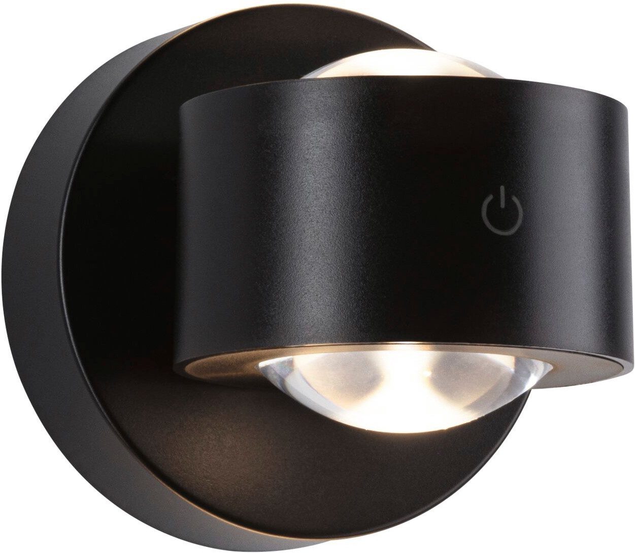 Paulmann LED Wandleuchte Zorik dim 2,2W, Dimmer, Ein-/Ausschalter, Memoryfunktion, USB-Ladefunktion, LED fest integriert, Dimmbar