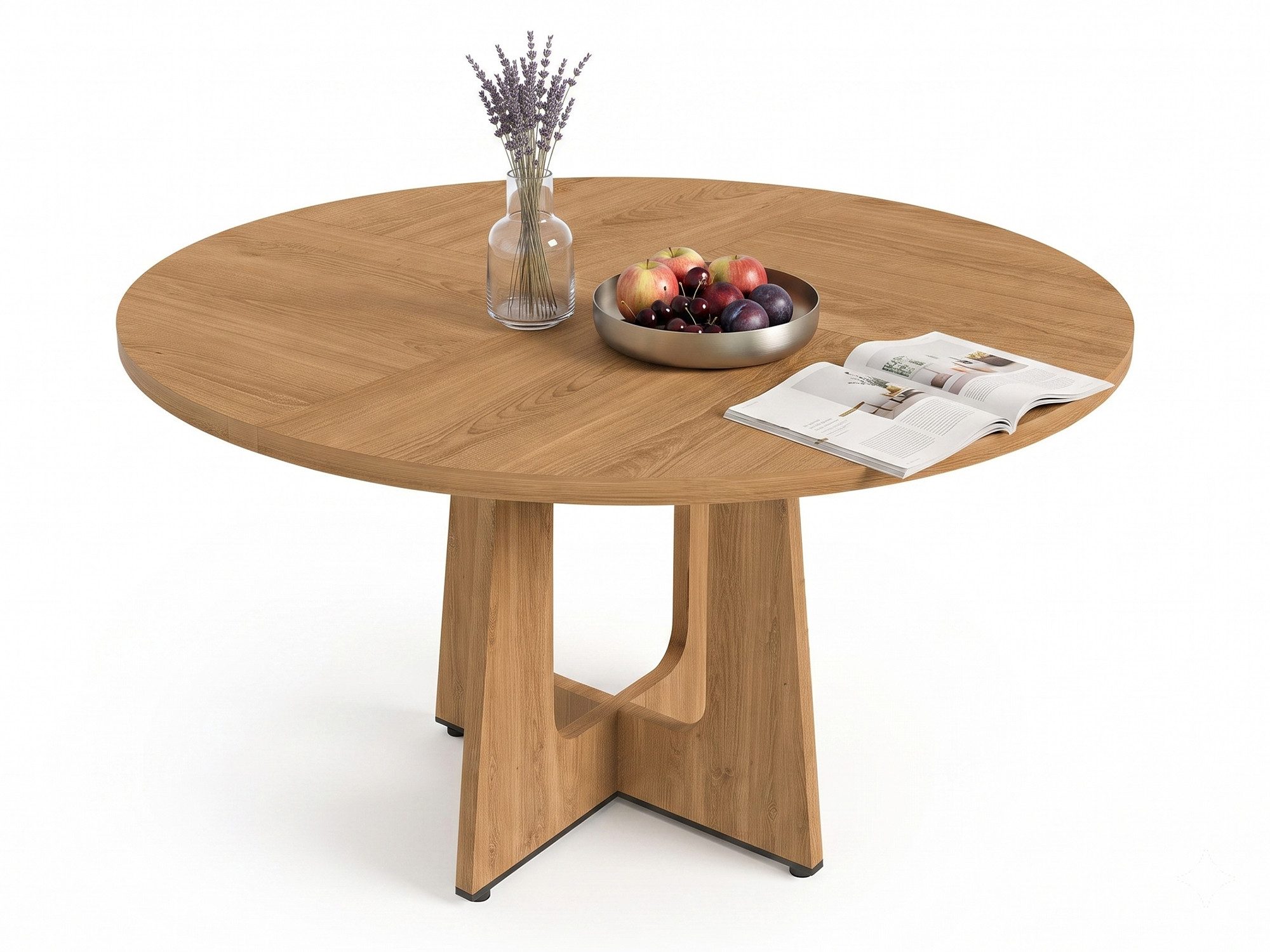 GLP Esstisch Rund 120cm durchmesser (Packung, 1 Esstisch, ohne Stühle), Moderner Küchentisch aus MDF für 4-6 Personen