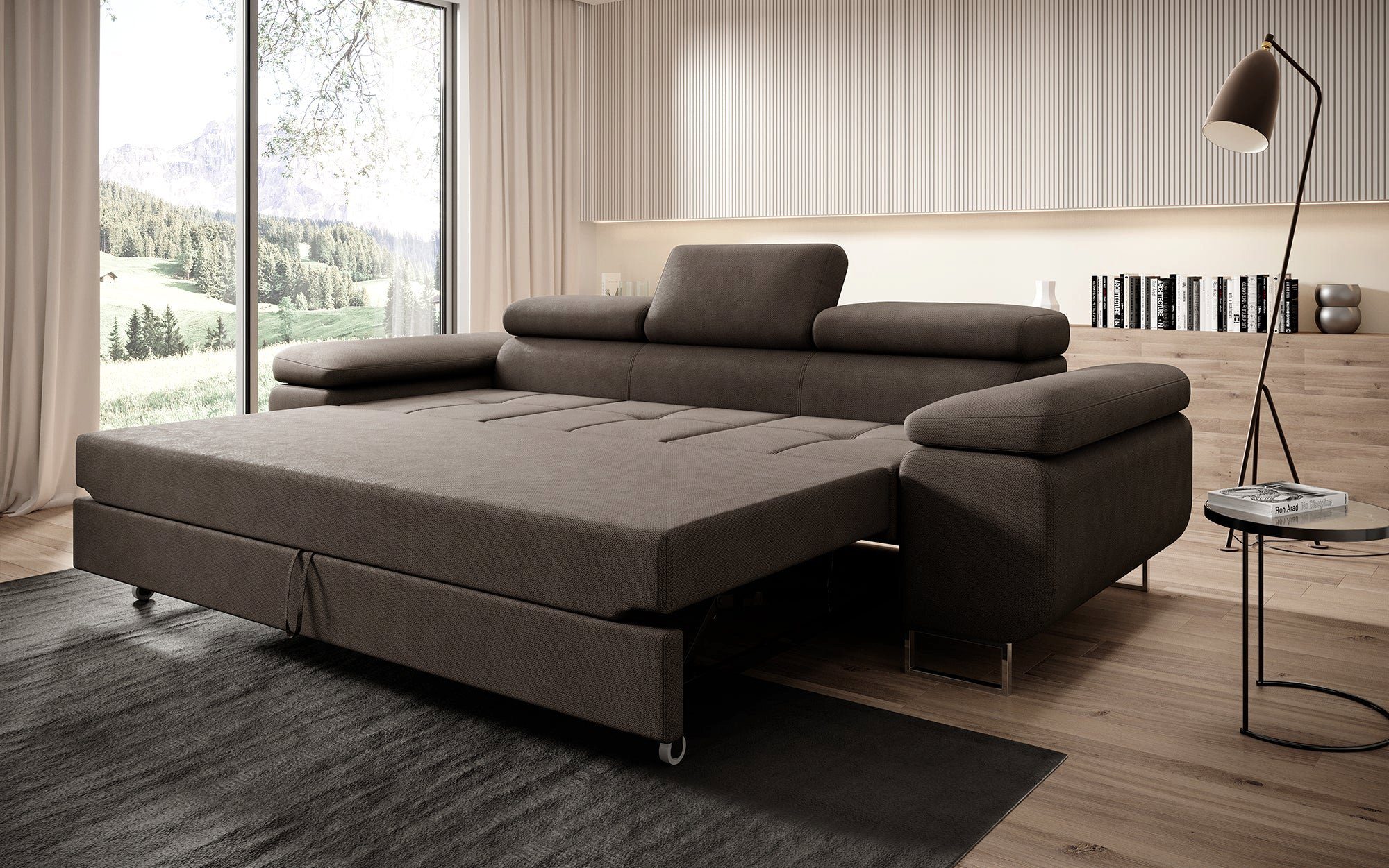 Baidani Sofa Triora mit Schlaffunktion (Stoff)