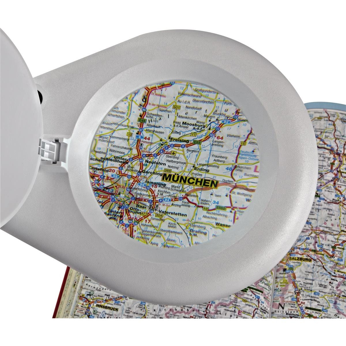 MAUL Standlupe MAUL LED-Lupenleuchte MAULviso, Standfuá, weiá