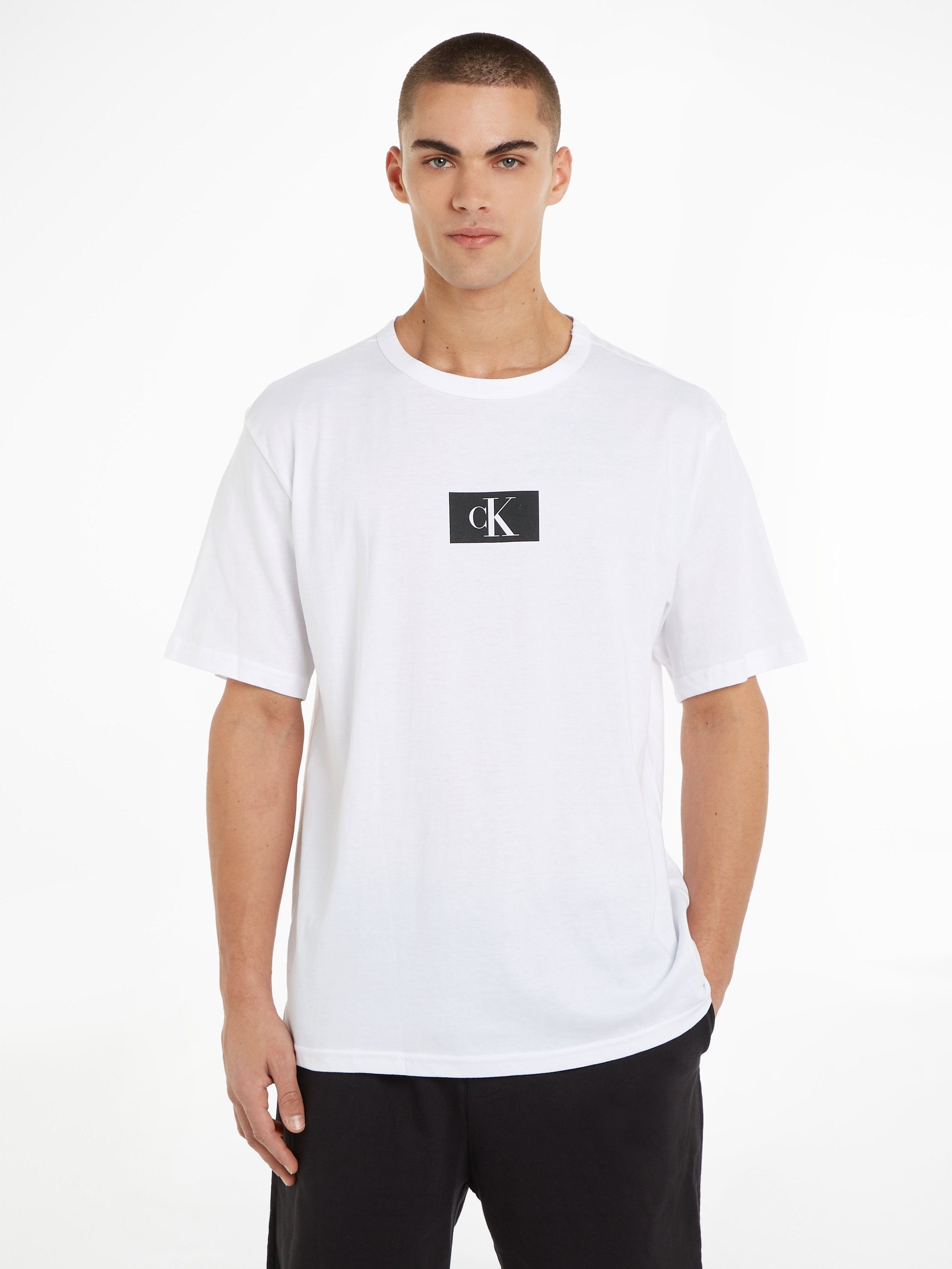 Calvin Klein Underwear T-Shirt S/S CREW NECK mit Logodruck auf der Brust WHITE
