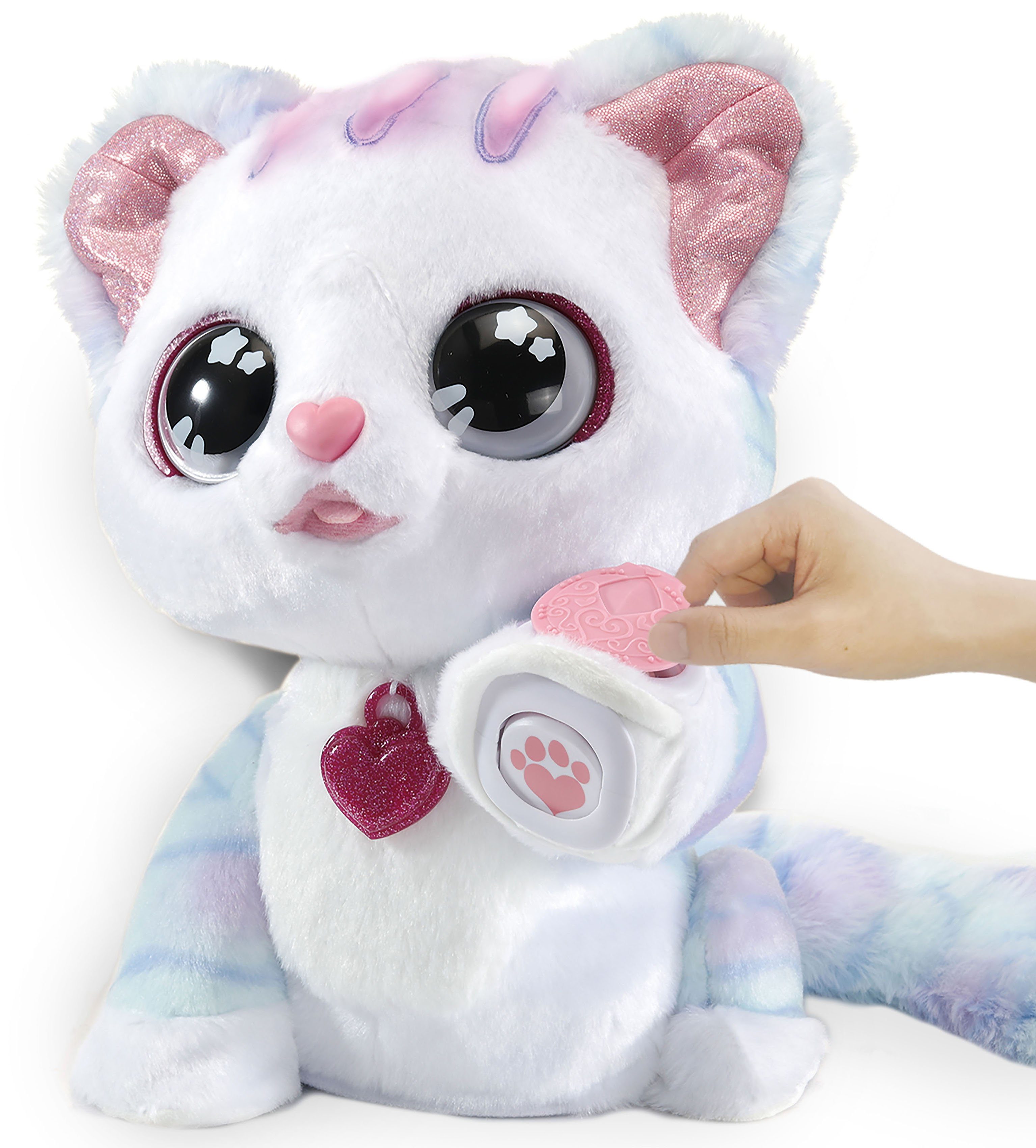 KidiFriends, und Plüschfigur Soundeffekten mit Vtech® Glamour, die Glitzerkatze, Licht-