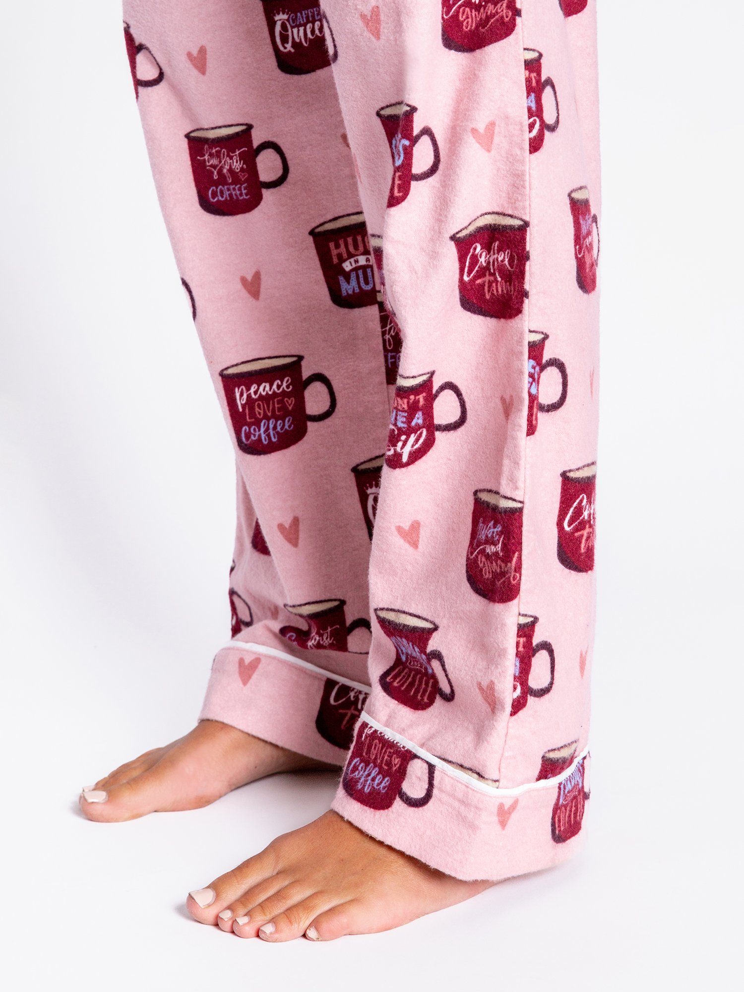 Flannels Pyjamahose PJ rosé Salvage