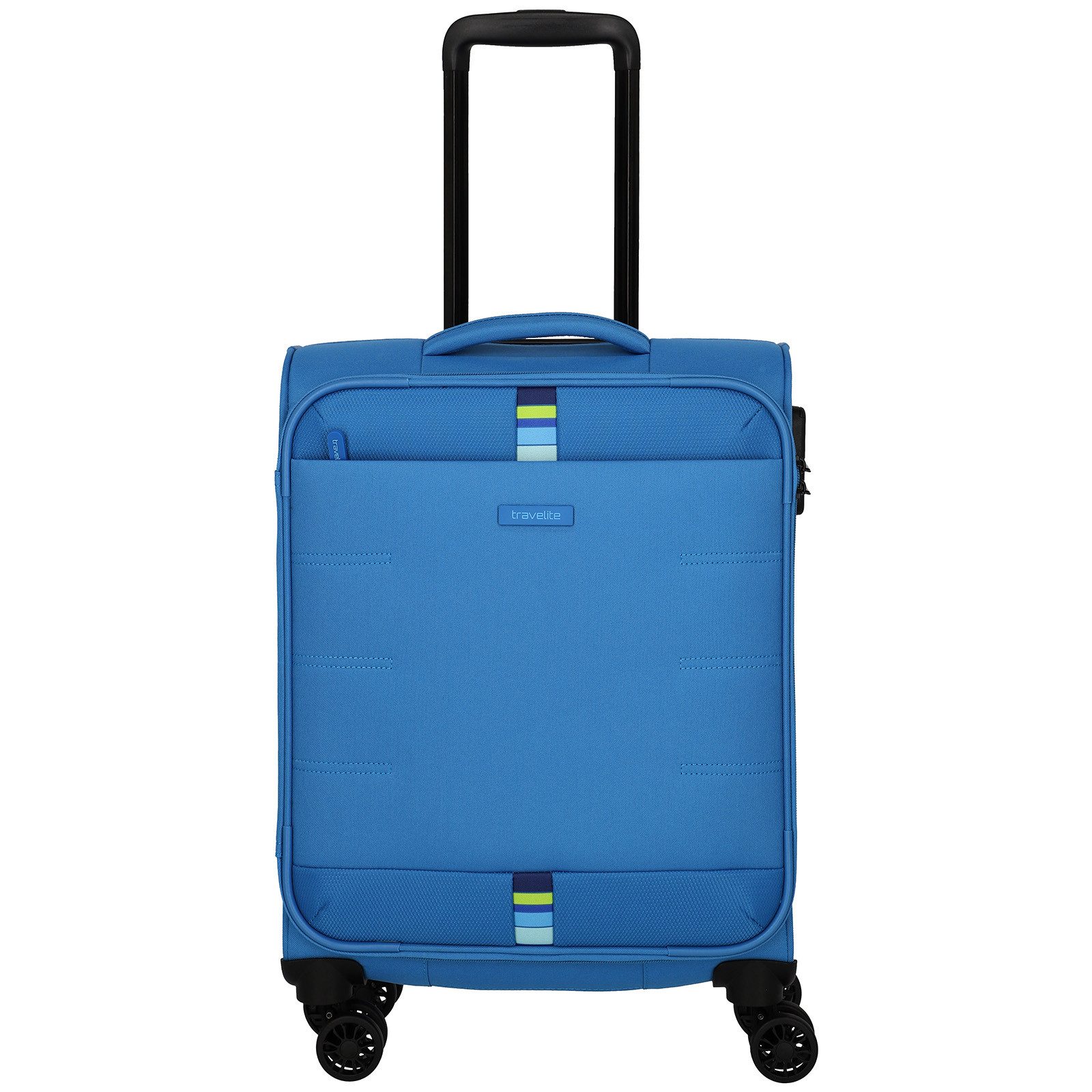 travelite Trolley Rügen 4-Rollen Kabinen Trolley Boardcase S 55 cm 2,4 kg 080947, 4 Rollen, Schloss, Doppelrollen