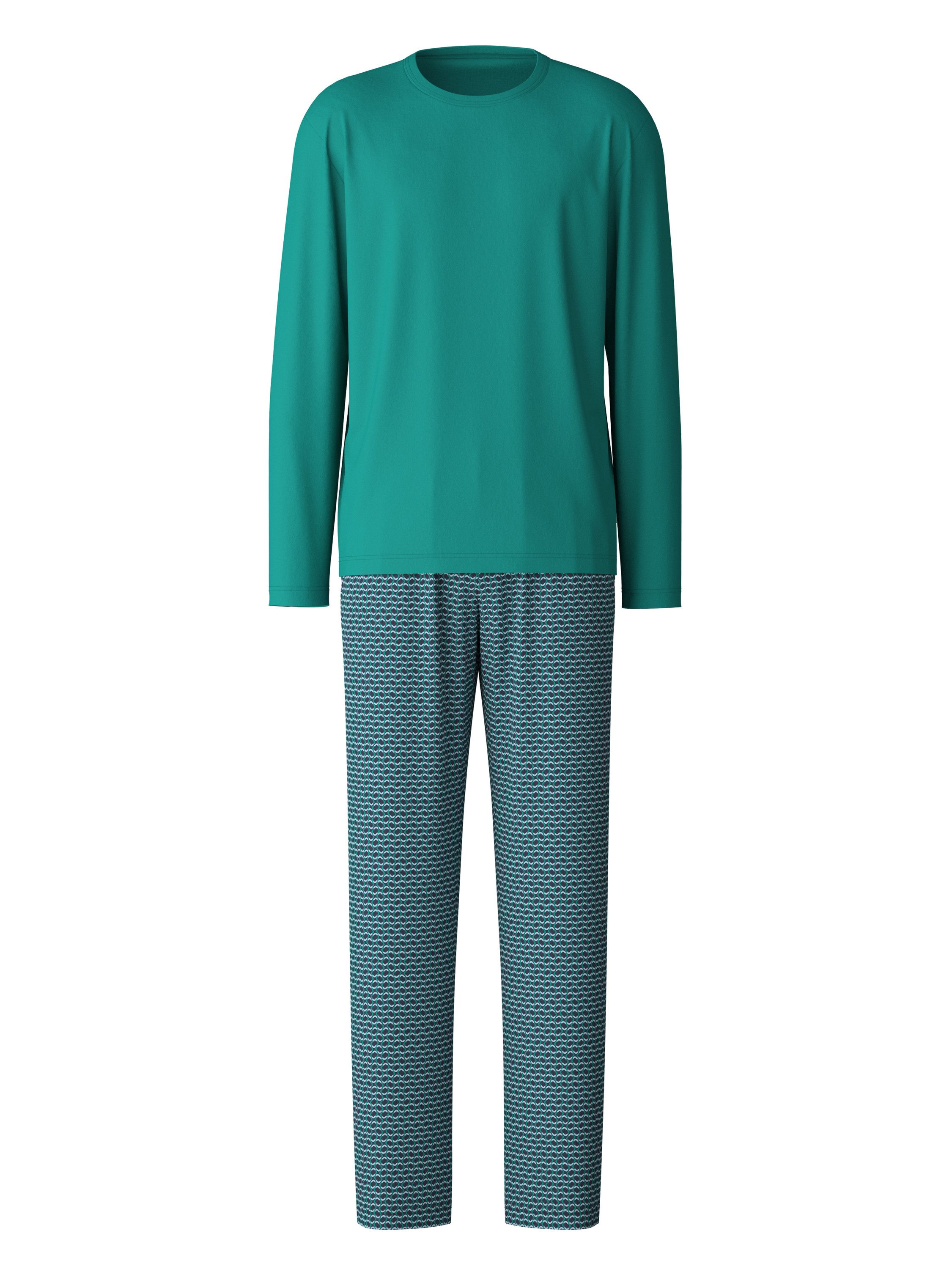 Pigiama Uomo CALIDA Cotton Special - Comodo E In Puro Cotone, Colore Dolphin Blue - Foto 1