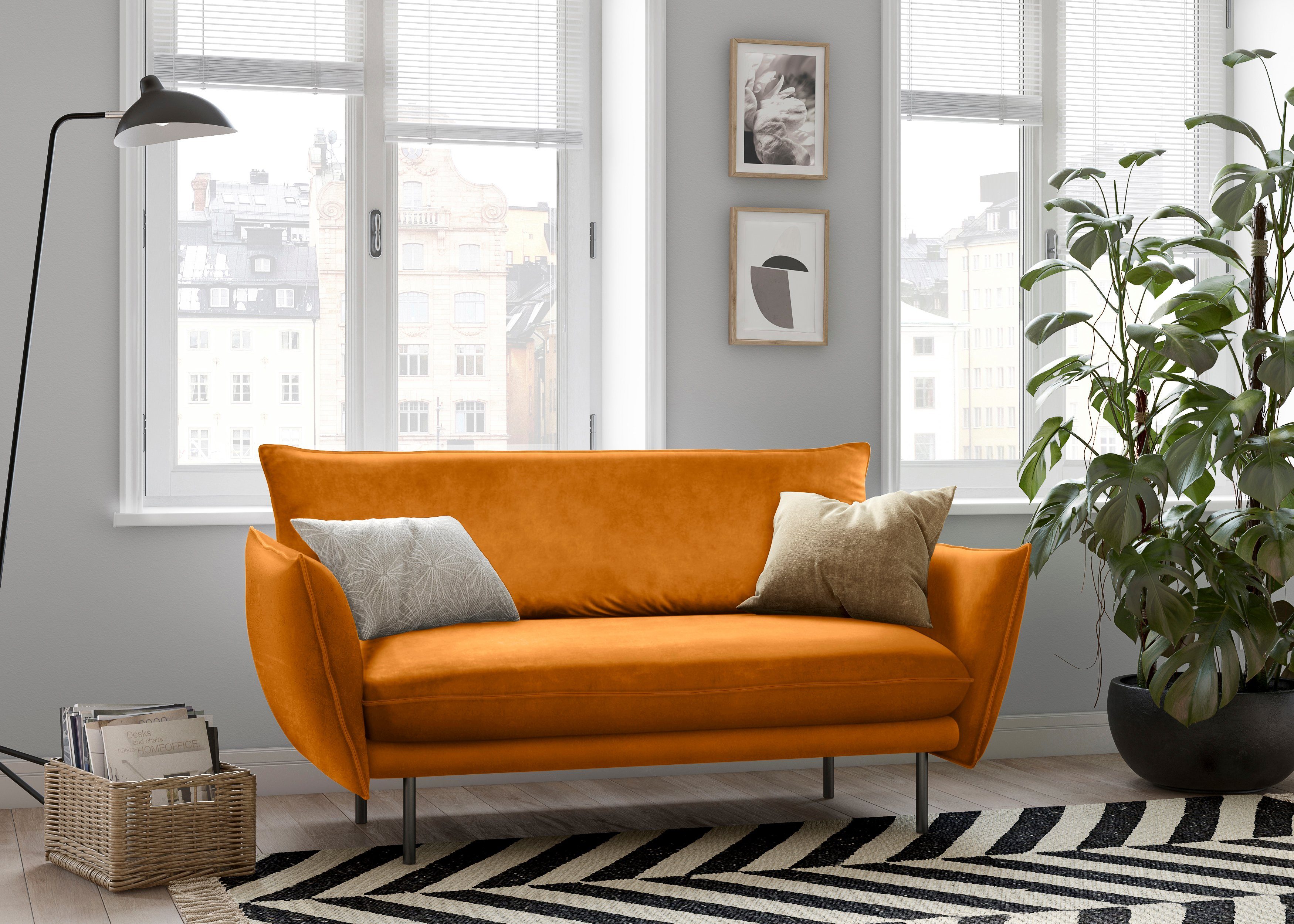 OTTO home 2-Sitzer Stine, Besonderes Design durch Kissenoptik und Keder, by Morten Georgsen