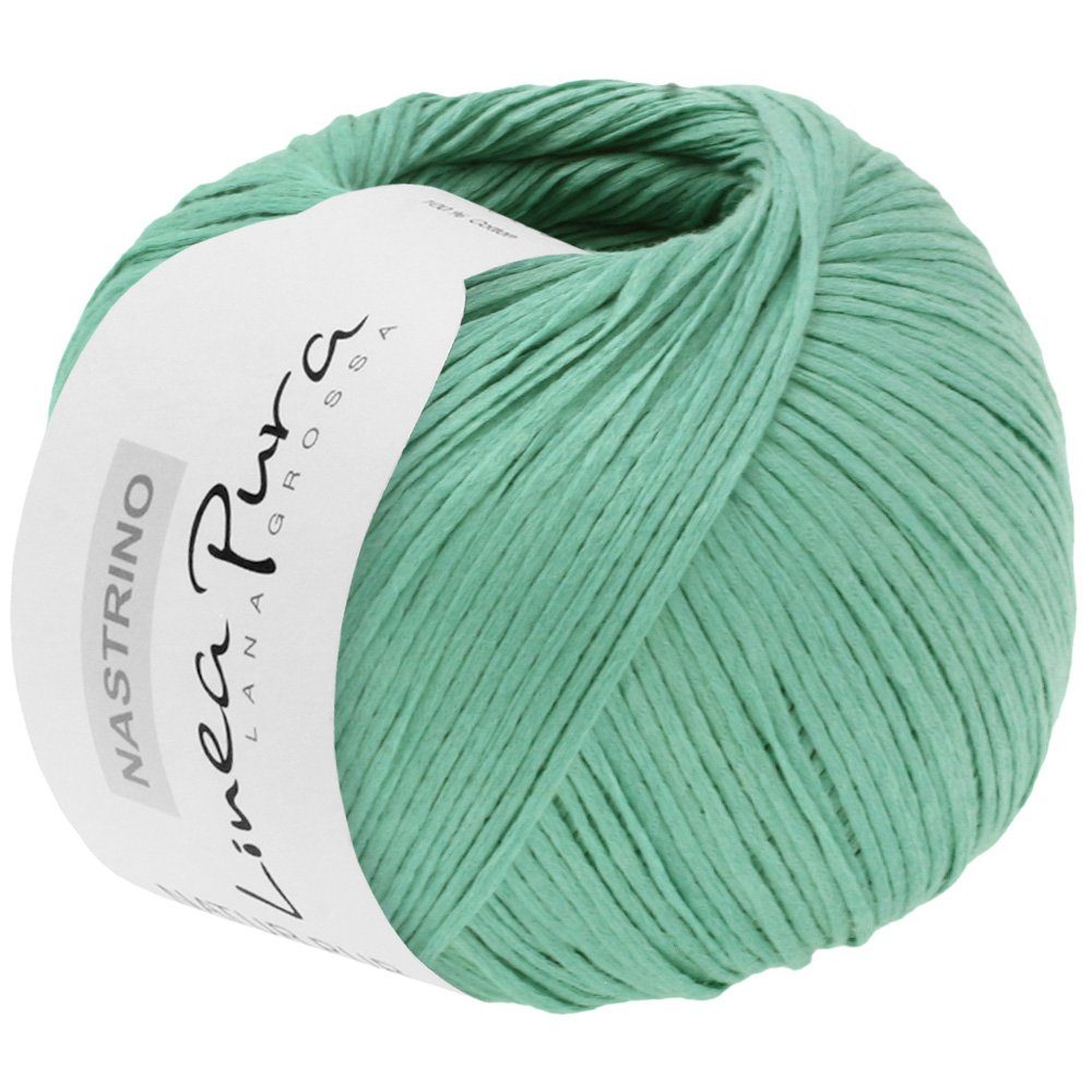 LANA GROSSA NASTRINO Häkelwolle, 190 m (hochwertiges, seidig glänzendes Baumwoll-Bändchengarn), 50 g