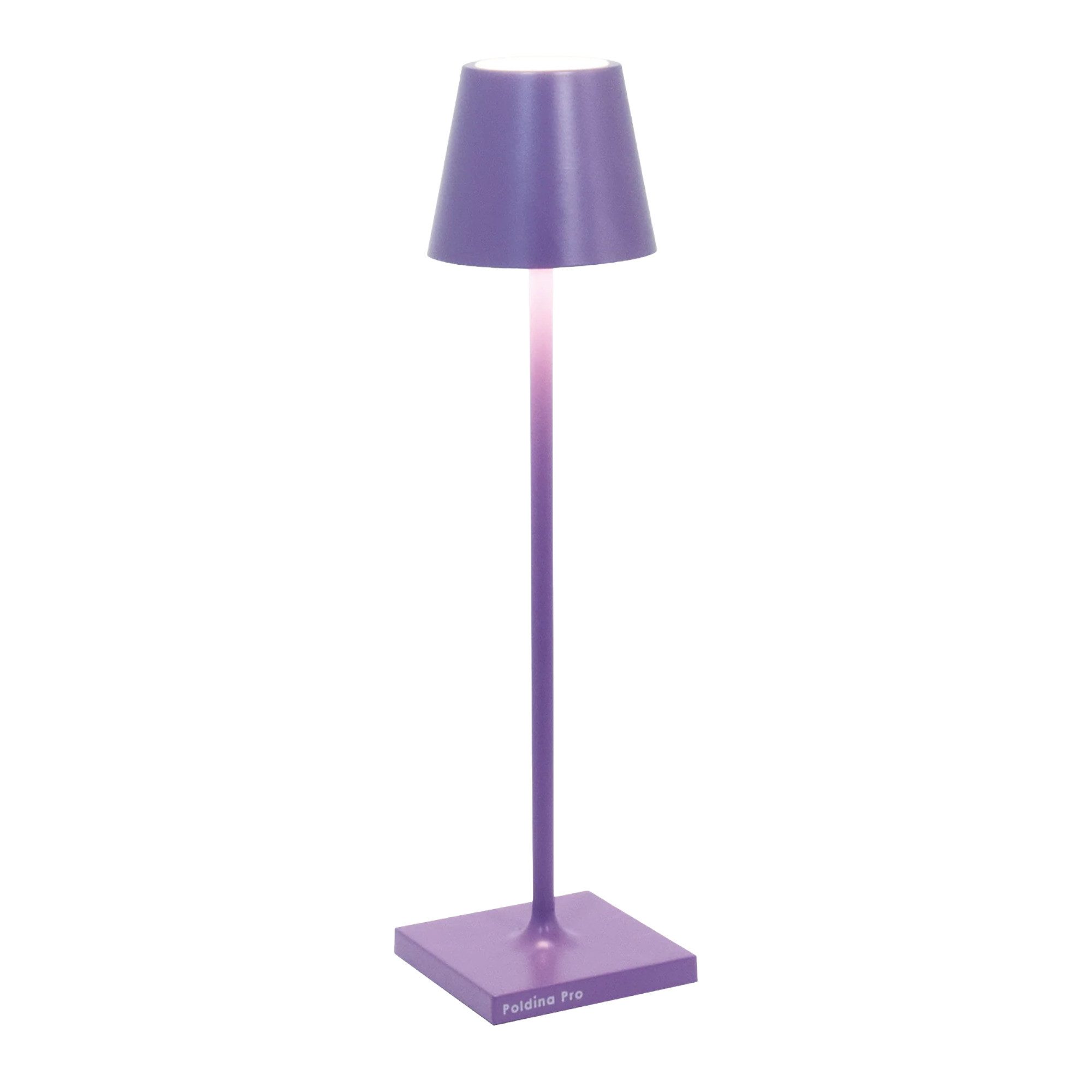 Zafferano Tischleuchte Zafferano Akkuleuchte Poldina Pro Micro 27,5 cm Lila