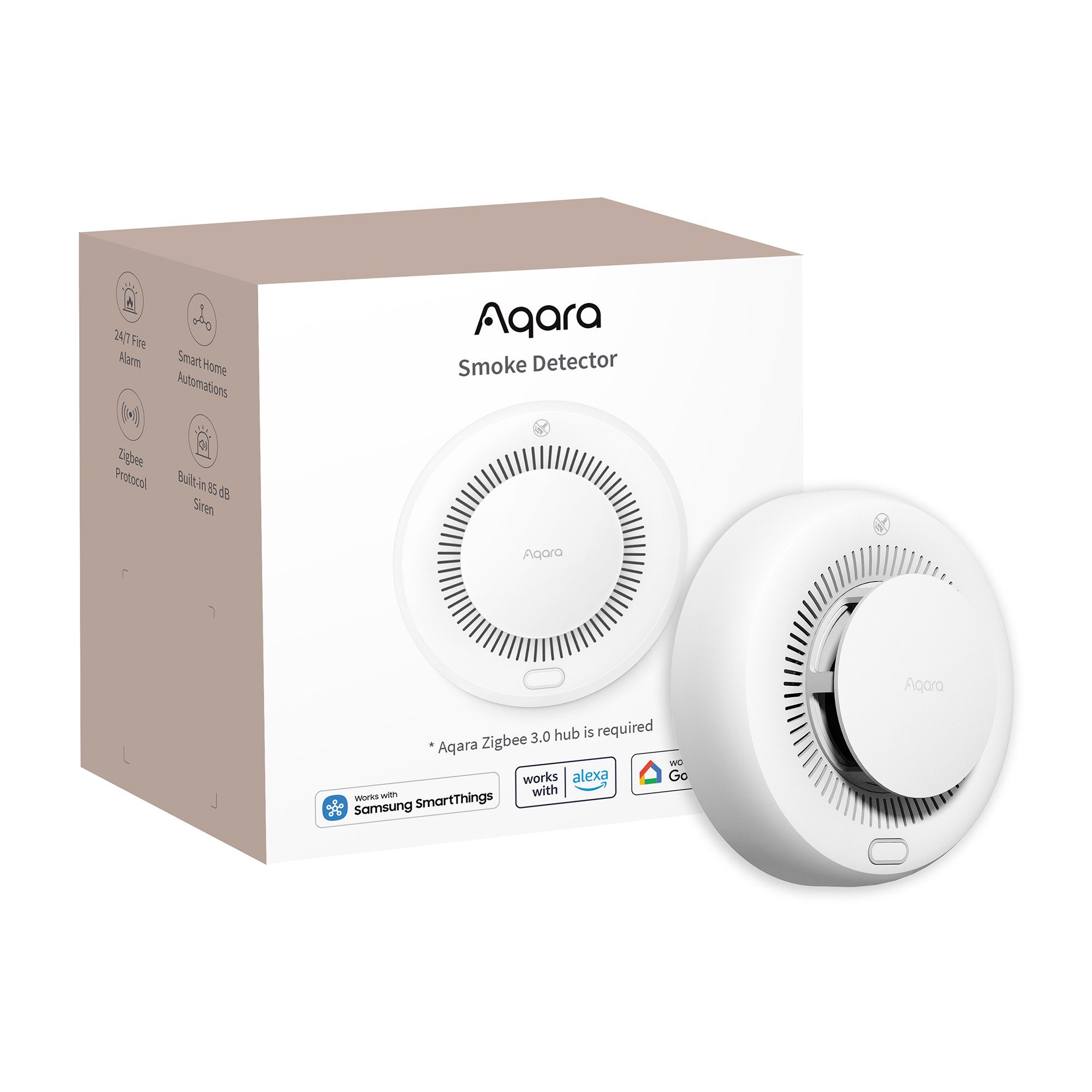 Smart Rauchmelder mit 10 Jahres Batterie, Zigbee Rauchmelder