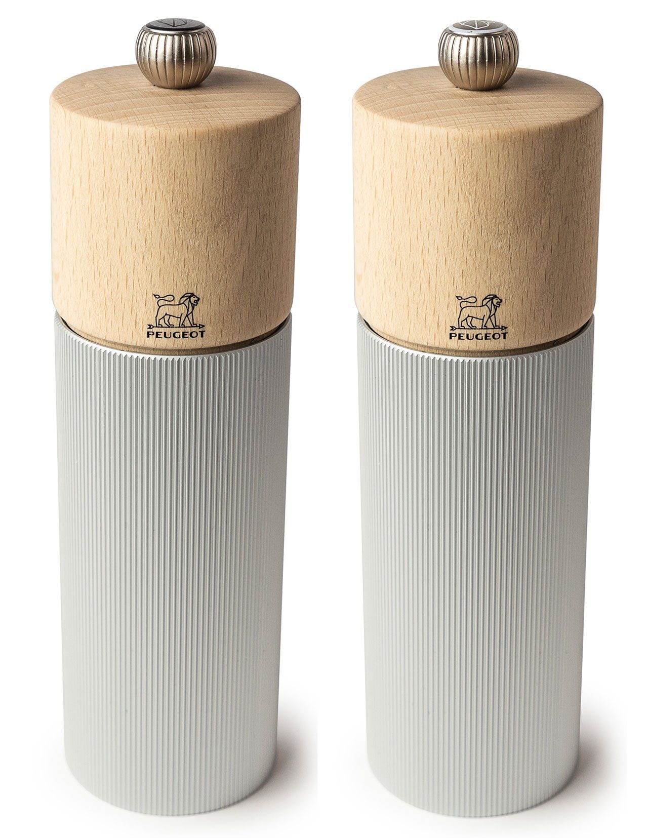 Salz-/Pfeffermühle Peugeot Set Line ALU Manuelle Salz- und Pfeffermühle 18 cm