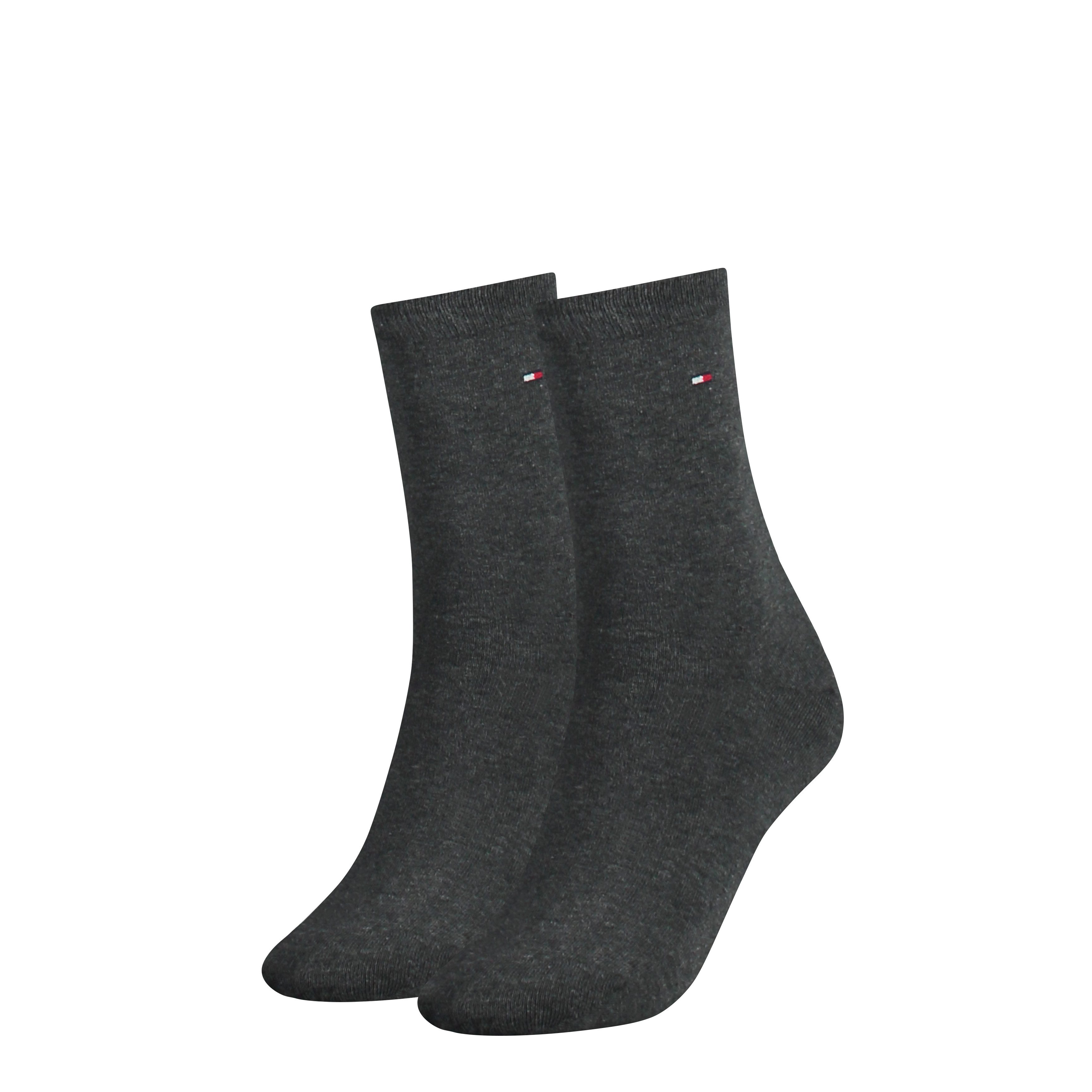 Tommy Hilfiger Socken TH WOMEN SOCK CASUAL 2P (2-Paar, 2 Paar) mit flacher Zehennaht