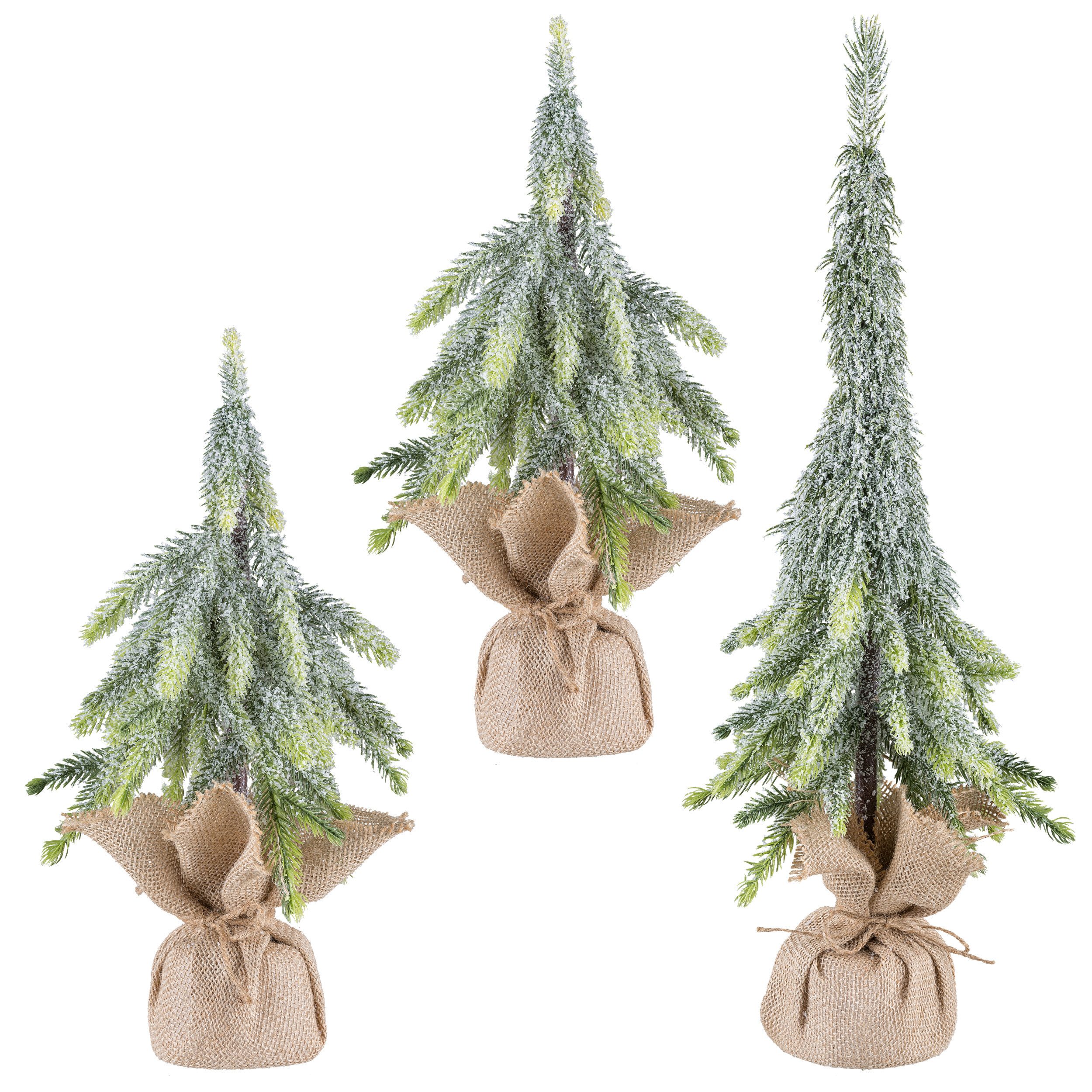 Winterliche Kunstpflanze Fichtenbäumchen, Creativ green, Höhe 53 cm, mit Jutesack