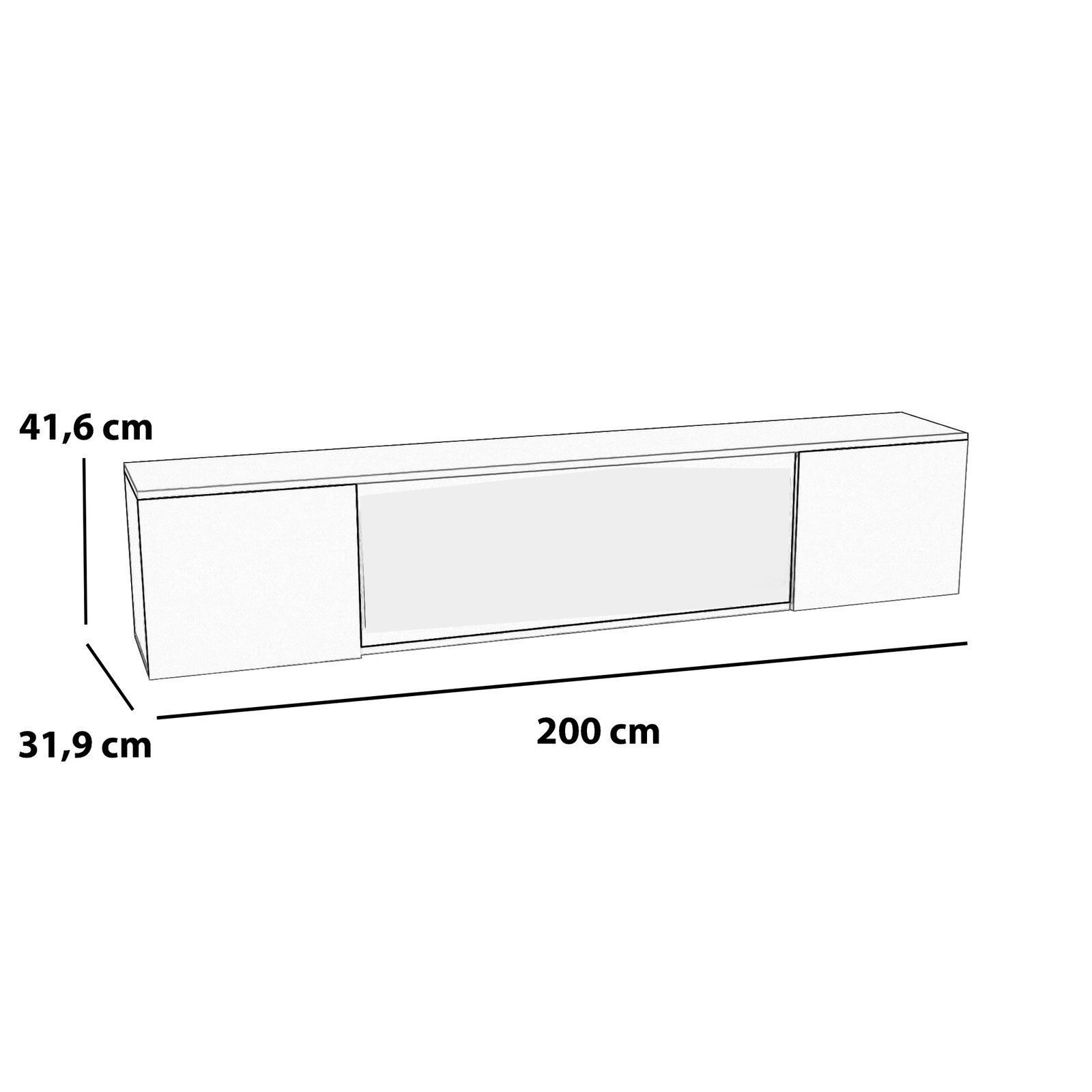 GF Core Elektrokamin Sideboard CW7 mit Core 106 in Schwarz oder Weiss, täuschend echte Flamme mit Heizleistung bis 1500W & Knisterfunktion – Bild 4 von 5