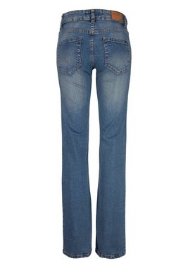 Arizona Bootcut-Jeans Bund mit seitlichem Gummizugeinsatz High Waist