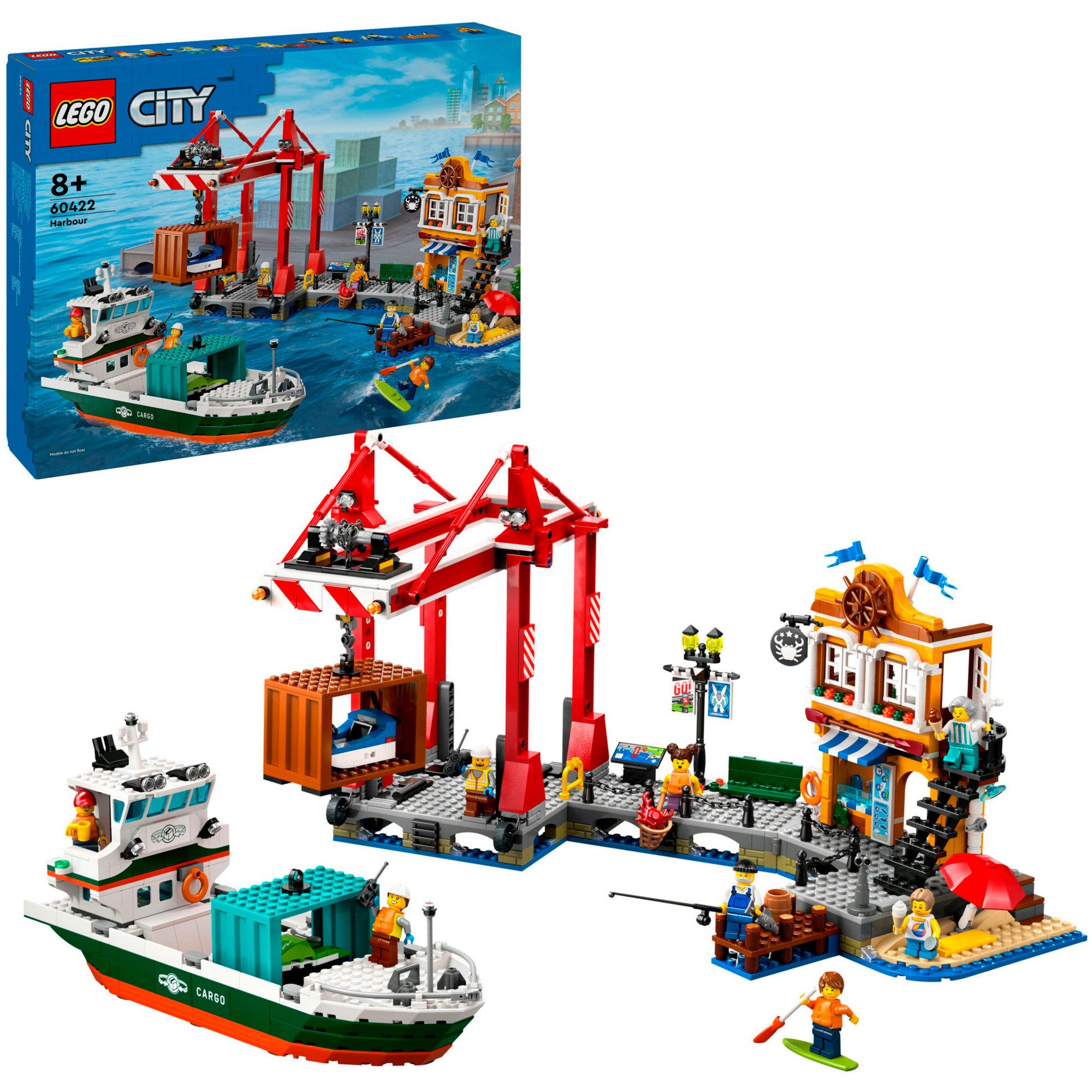 LEGO® LEGO City Hafen mit Frachtschiff, Spielbausteine günstig online kaufen