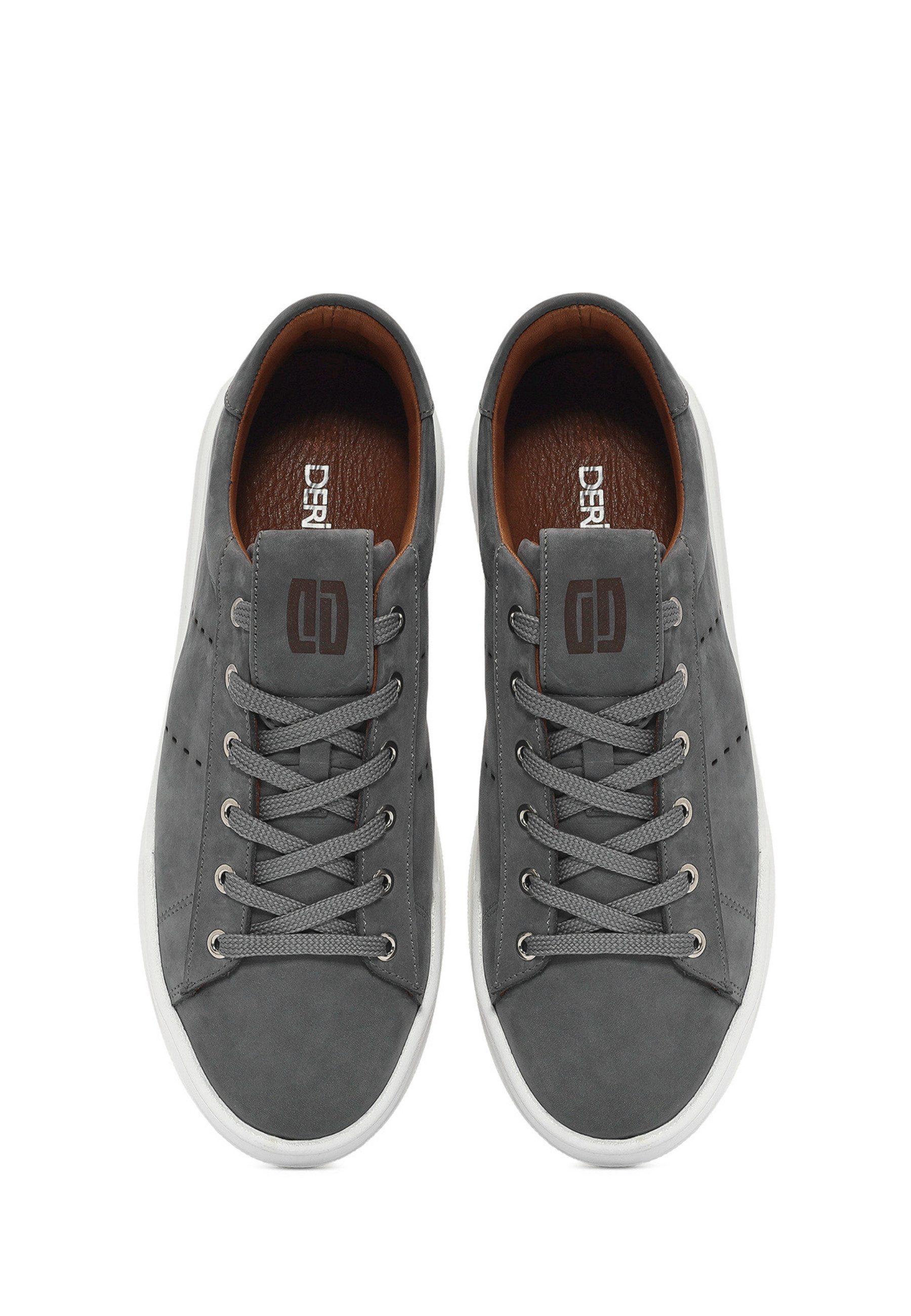 Derimod Sneaker aus Wildleder Sneaker Schnürsenkel, Lederfutter, EVA Sohle