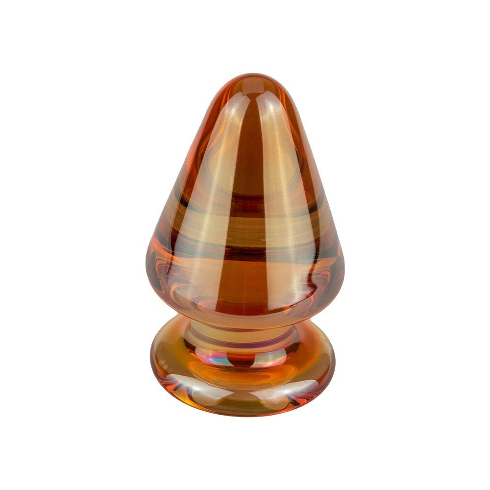 Sandritas Analplug Butt Plug Qualitätsglas Glas aus Gold Analplug