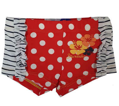 Sterntaler® Badeslip Sterntaler Bade-Panty gemütliche Kinder Shorts mit Blumen Bade-Moda Rot/ Weiß