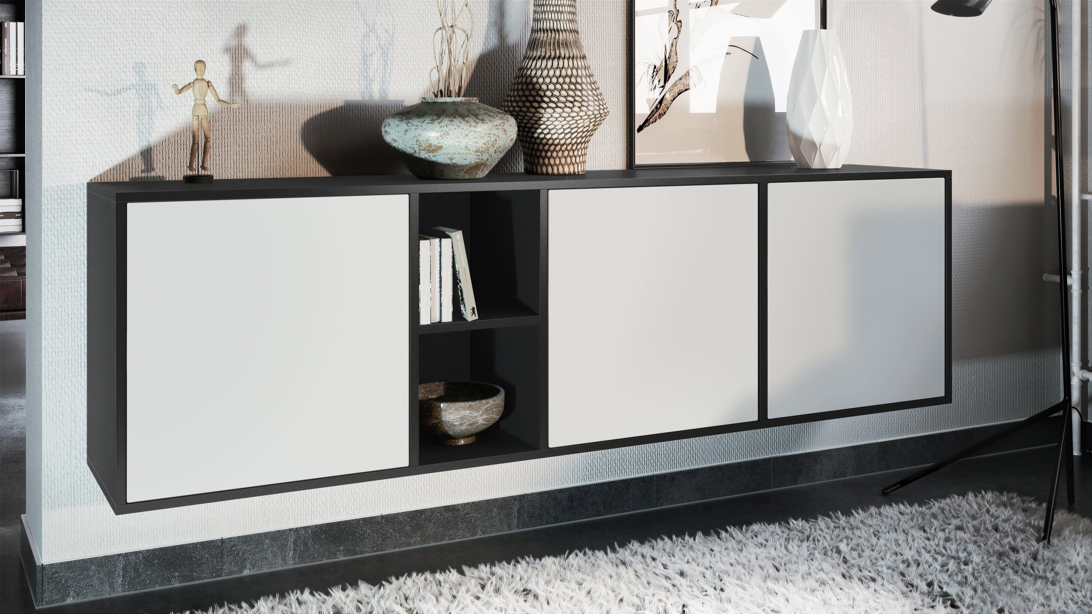 Vladon Sideboard Cuba (Kommode, mit 3 günstig online kaufen